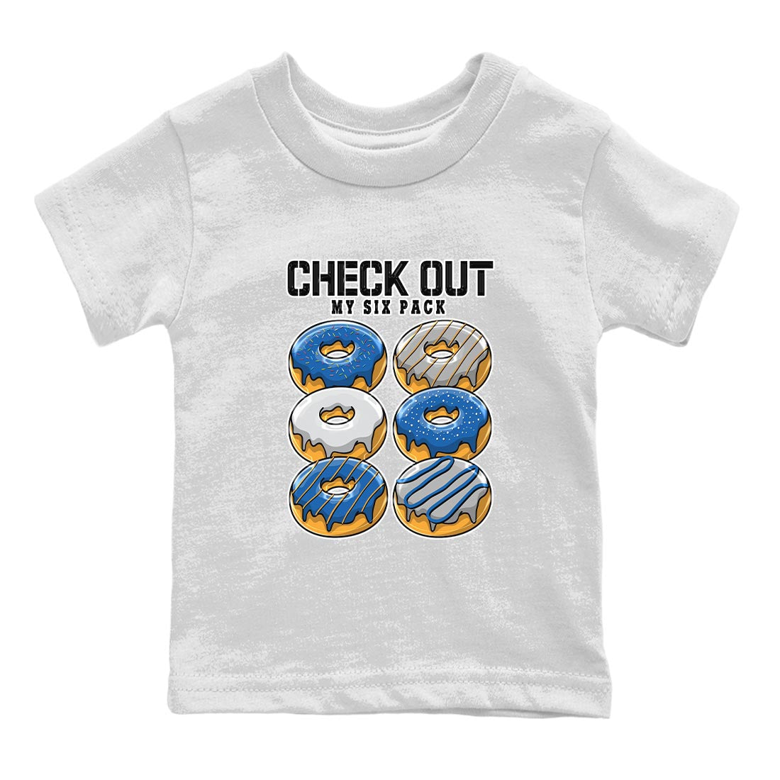 Air Jordan 3 Wizards Sneaker Match Tees Check Out My Six Pack Streetwear Sneaker Shirt Air Jordan 3 Wizards Sneaker Release Tees Kids Shirts White 2