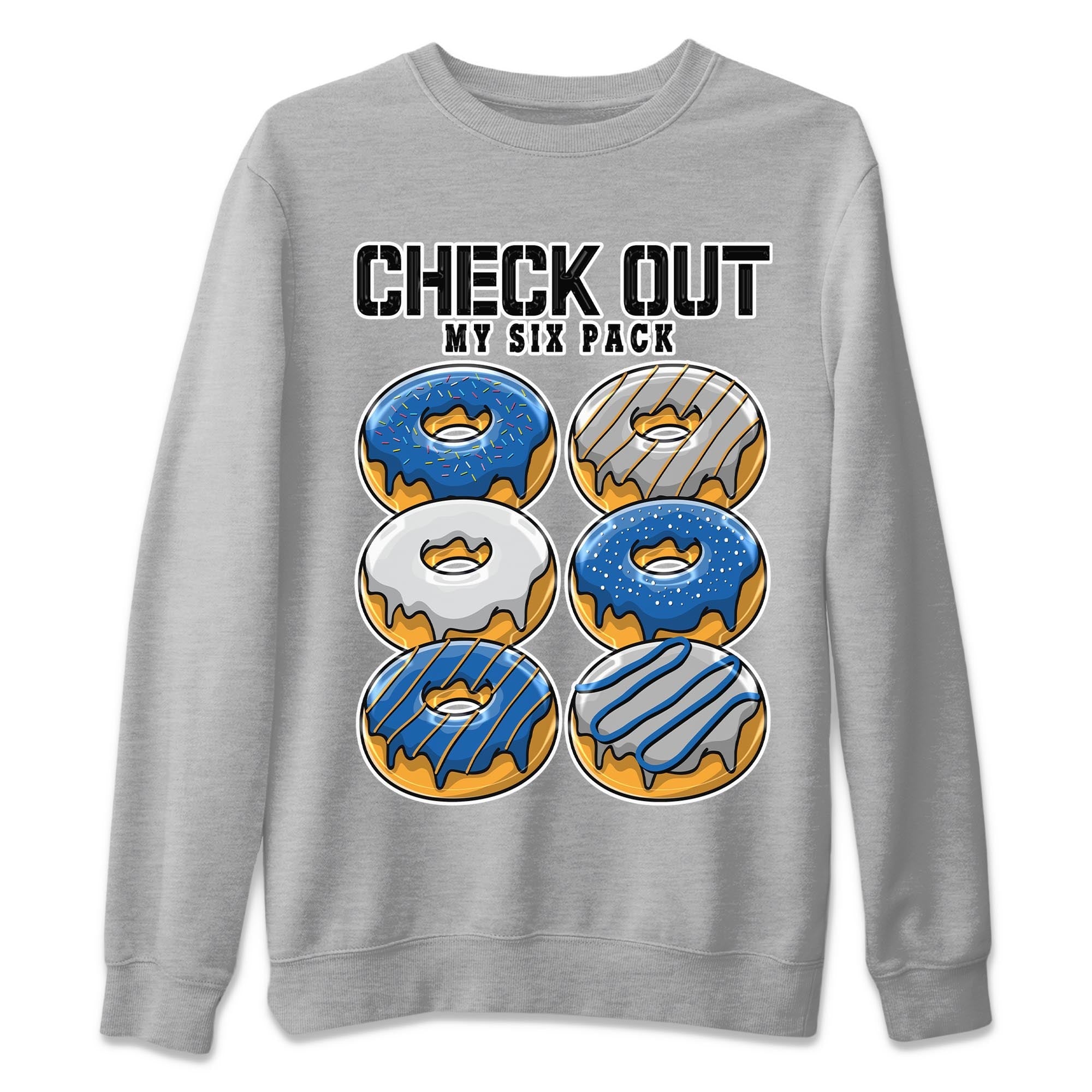 Air Jordan 3 Wizards Sneaker Match Tees Check Out My Six Pack Streetwear Sneaker Shirt Air Jordan 3 Wizards Sneaker Release Tees Unisex Shirts Heather Grey 2