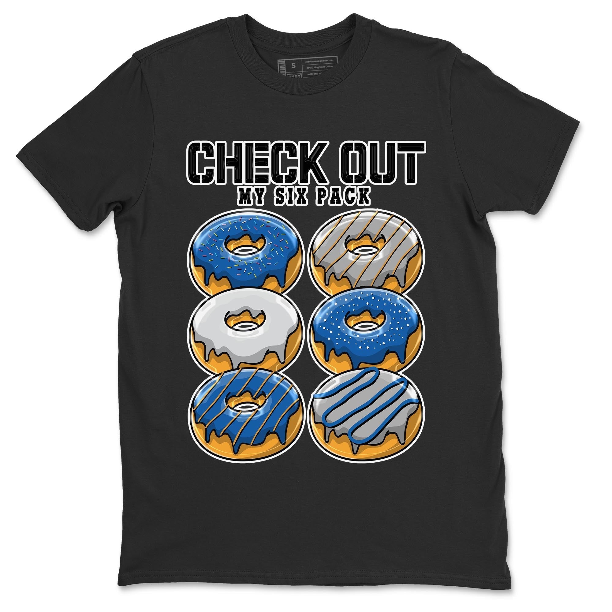 Air Jordan 3 Wizards Sneaker Match Tees Check Out My Six Pack Streetwear Sneaker Shirt Air Jordan 3 Wizards Sneaker Release Tees Unisex Shirts Black 2