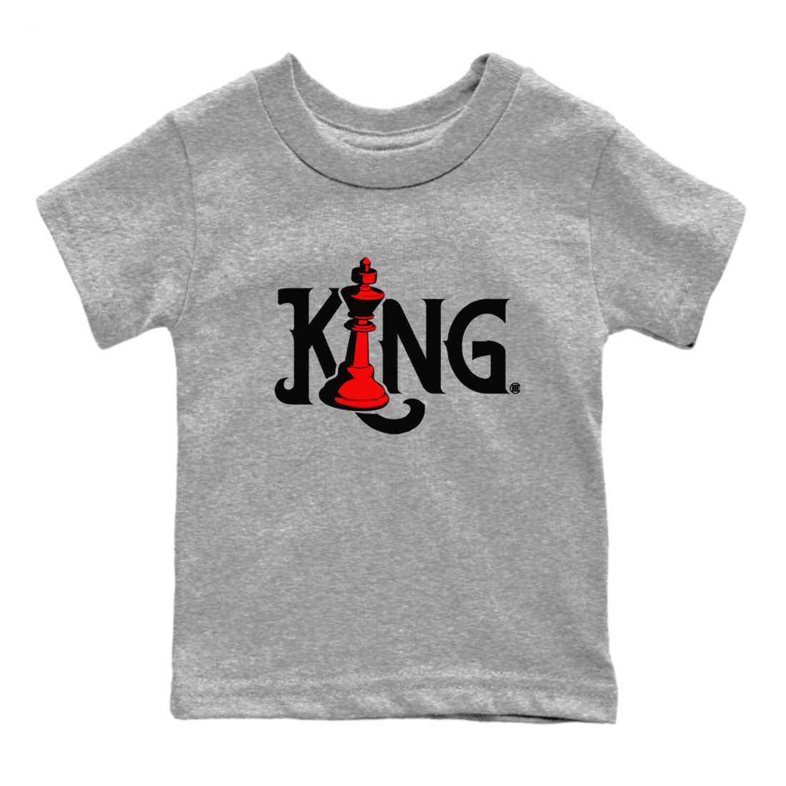 Air Jordan 4 Bred Reimagined shirt to match jordans Chess King sneaker shirts AJ4 Bred Reimagined Drip Gear Zone baby toddler Heather Grey 2 cotton Shirt