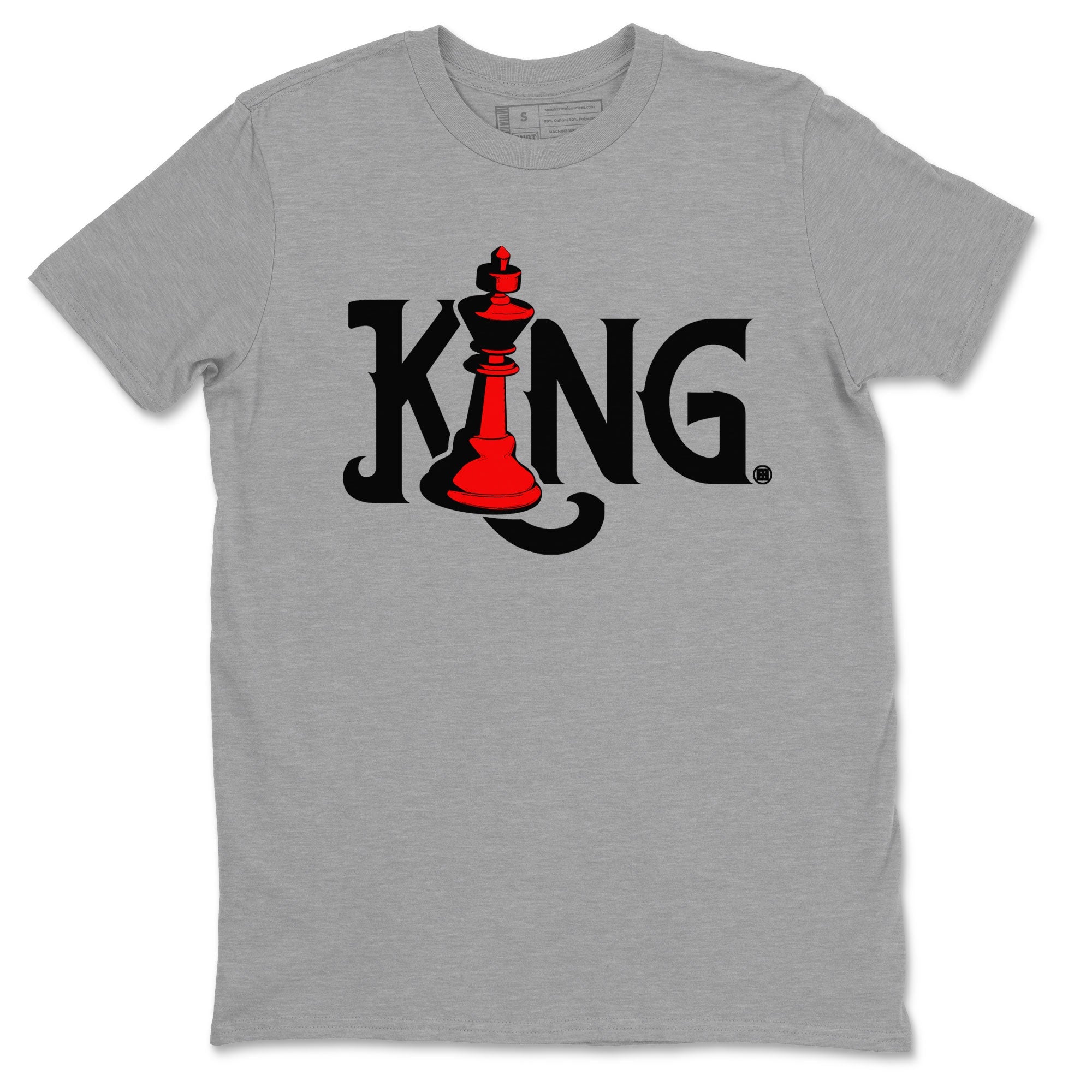 Air Jordan 4 Bred Reimagined shirt to match jordans Chess King sneaker shirts AJ4 Bred Reimagined Drip Gear Zone unisex crew neck cotton Heather Grey 2 crew neck shirt