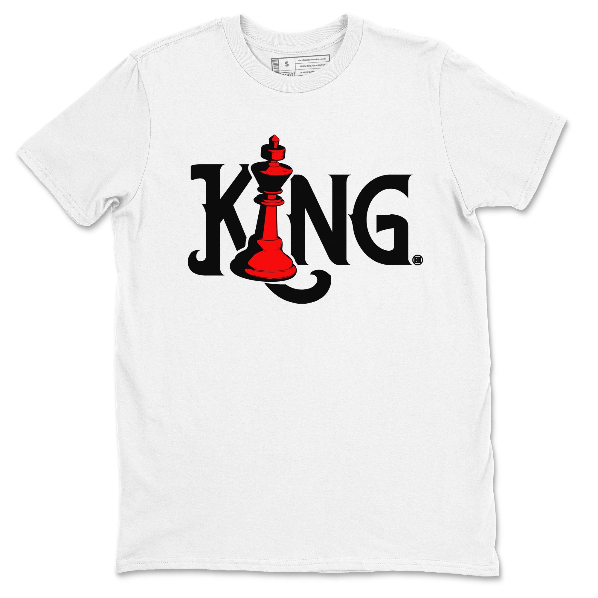 Air Jordan 4 Bred Reimagined shirt to match jordans Chess King sneaker shirts AJ4 Bred Reimagined Drip Gear Zone unisex crew neck cotton White 2 crew neck shirt