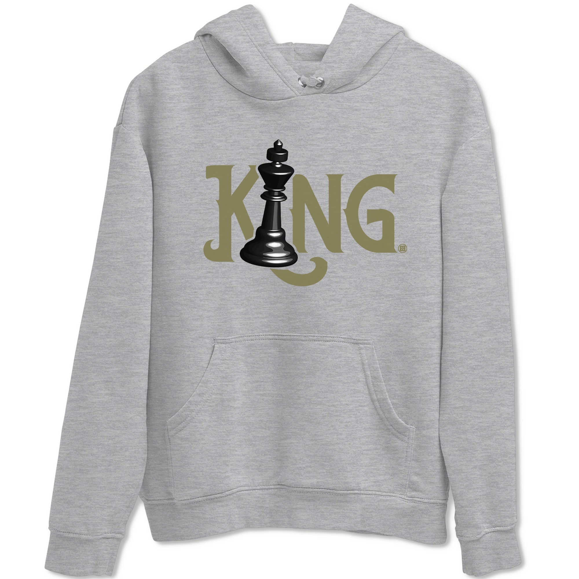 Air Jordan 4 Medium Olive shirt to match jordans streetwear brand Chess King sneaker tees 4s Medium Olive Drip Gear Zone Unisex Streetwear Clothing Heather Grey 2 T-Shirt