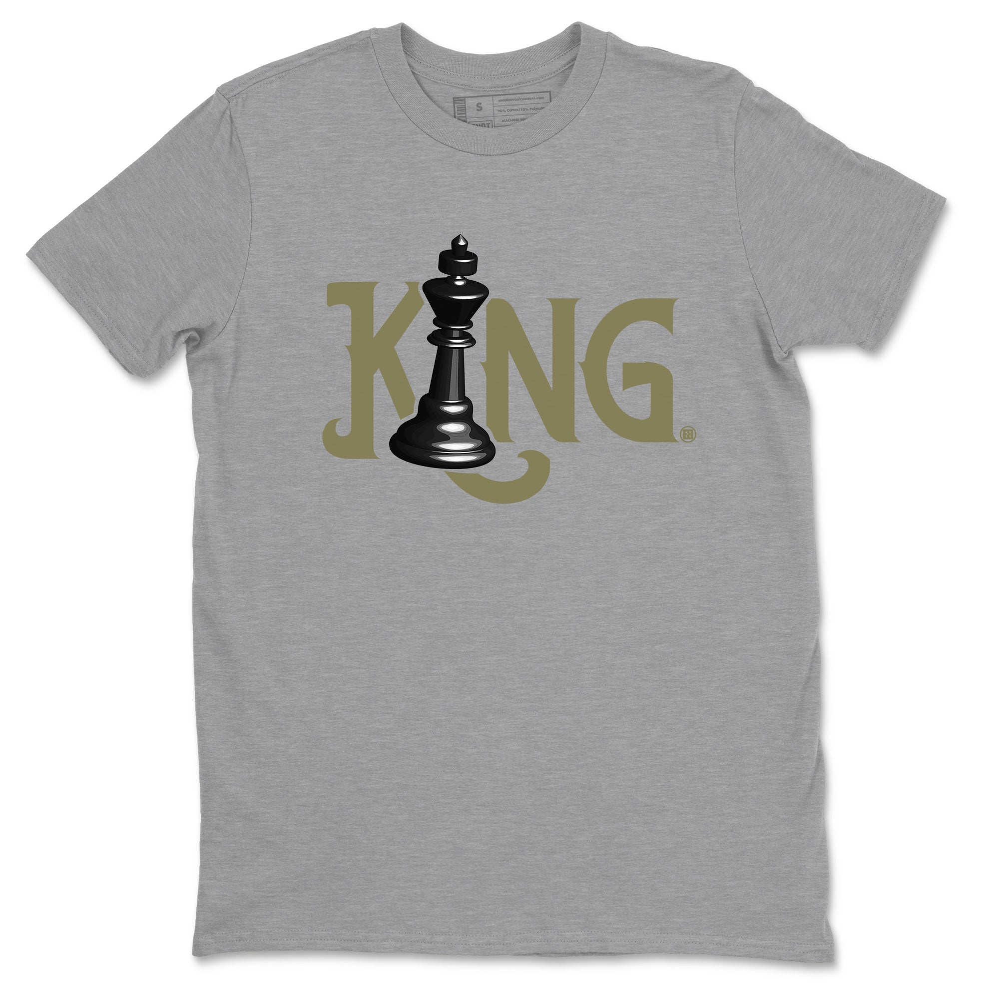 Air Jordan 4 Medium Olive shirt to match jordans streetwear brand Chess King sneaker tees 4s Medium Olive Drip Gear Zone Unisex Streetwear Clothing Heather Grey 2 T-Shirt