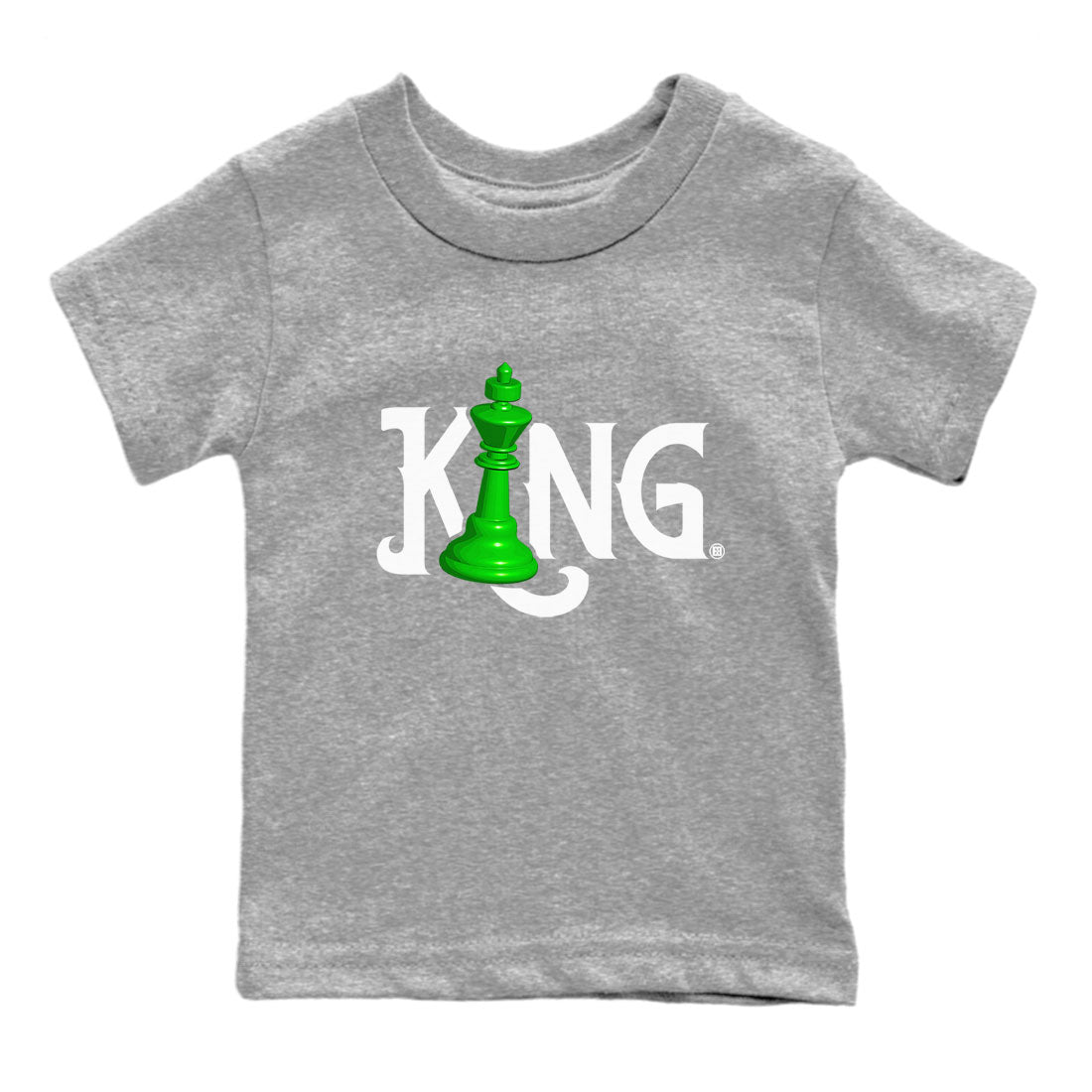 Air Jordan 5 Lucky Green shirt to match jordans Chess King sneaker match tee AJ5 Lucky Green Drip Gear Zone baby toddler Heather Grey 2 cotton Shirt