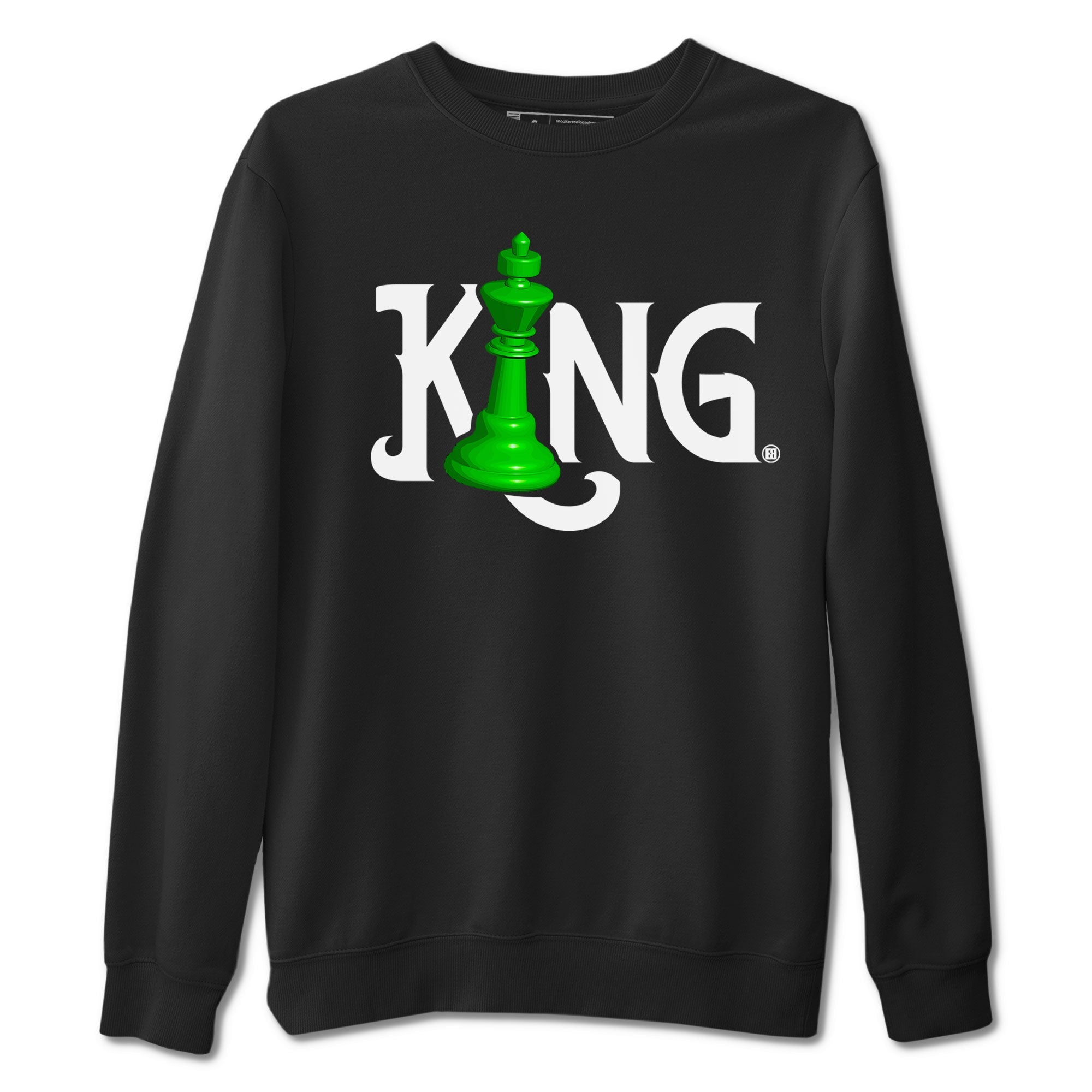 Air Jordan 5 Lucky Green shirt to match jordans Chess King sneaker match tee AJ5 Lucky Green Drip Gear Zone unisex cotton Black 2 crew neck shirt