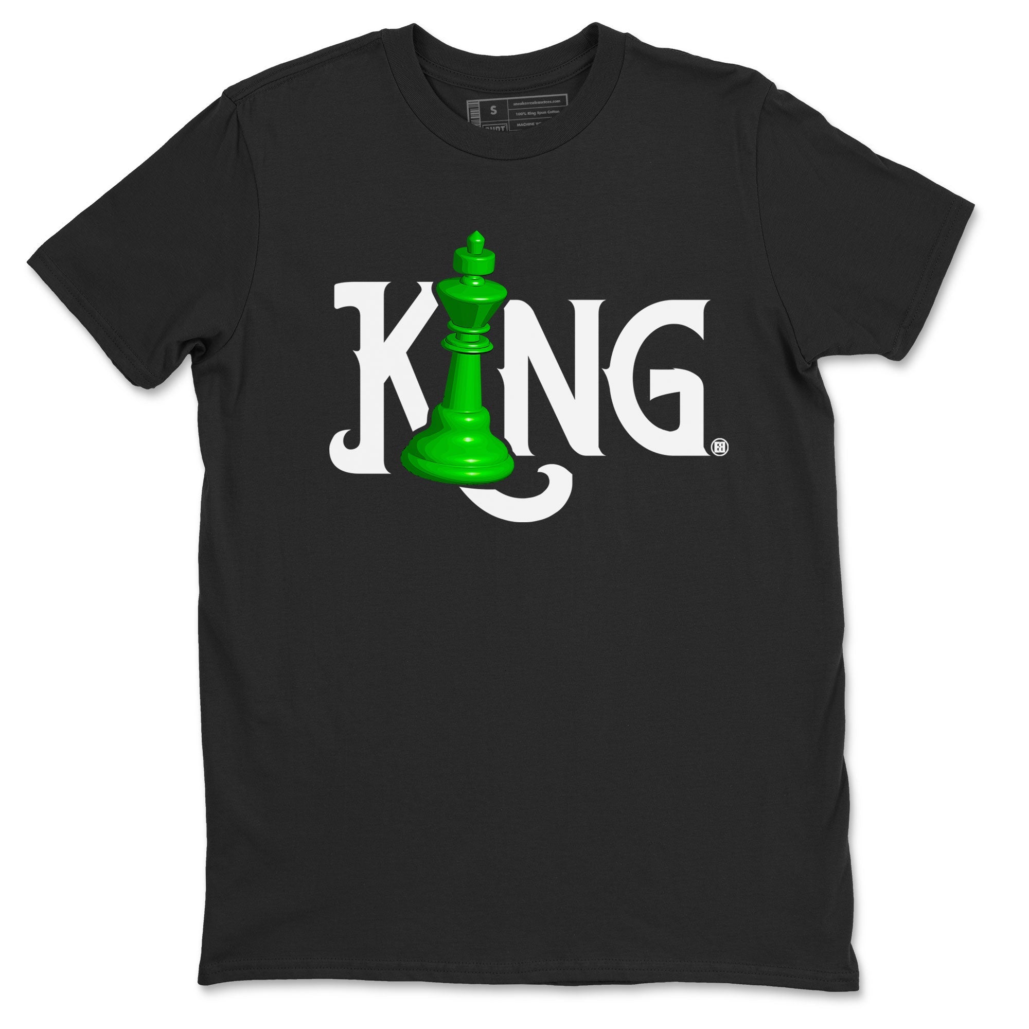 Air Jordan 5 Lucky Green shirt to match jordans Chess King sneaker match tee AJ5 Lucky Green Drip Gear Zone unisex cotton Black 2 crew neck shirt