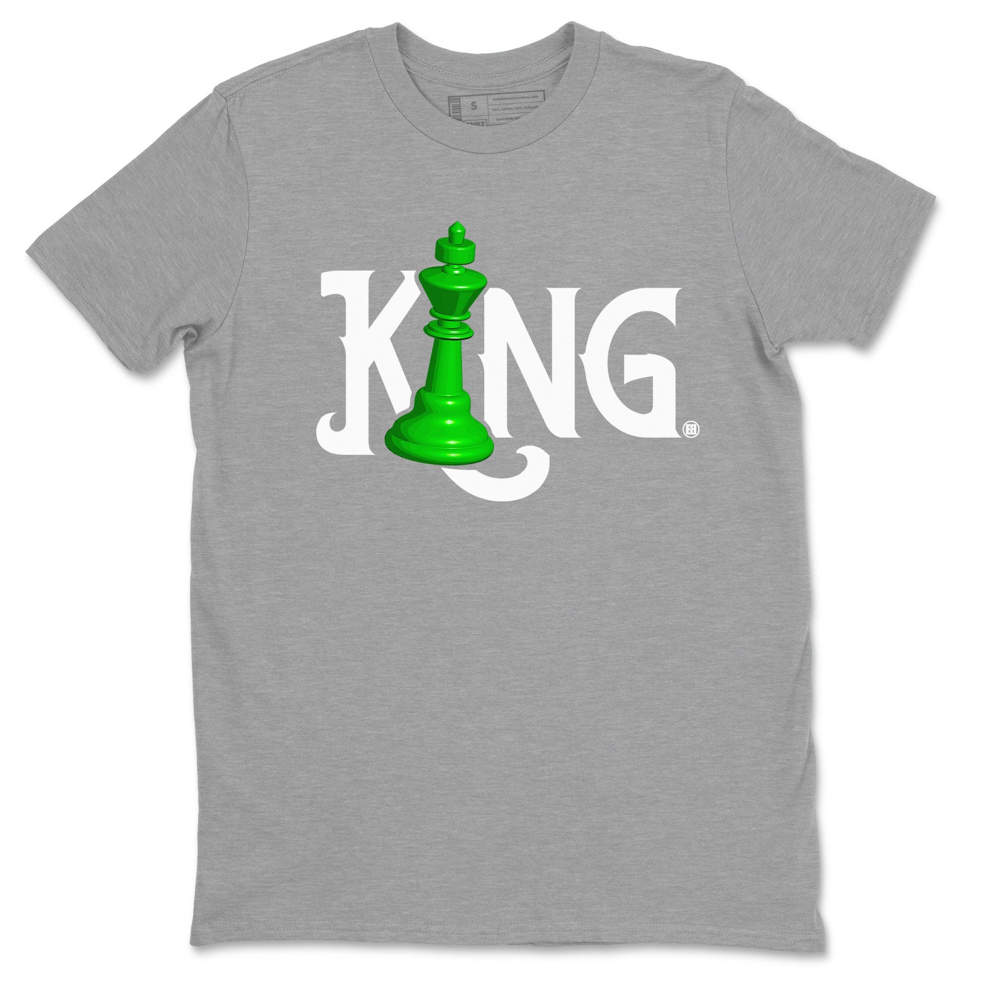 Air Jordan 5 Lucky Green shirt to match jordans Chess King sneaker match tee AJ5 Lucky Green Drip Gear Zone unisex cotton Heather Grey 2 crew neck shirt