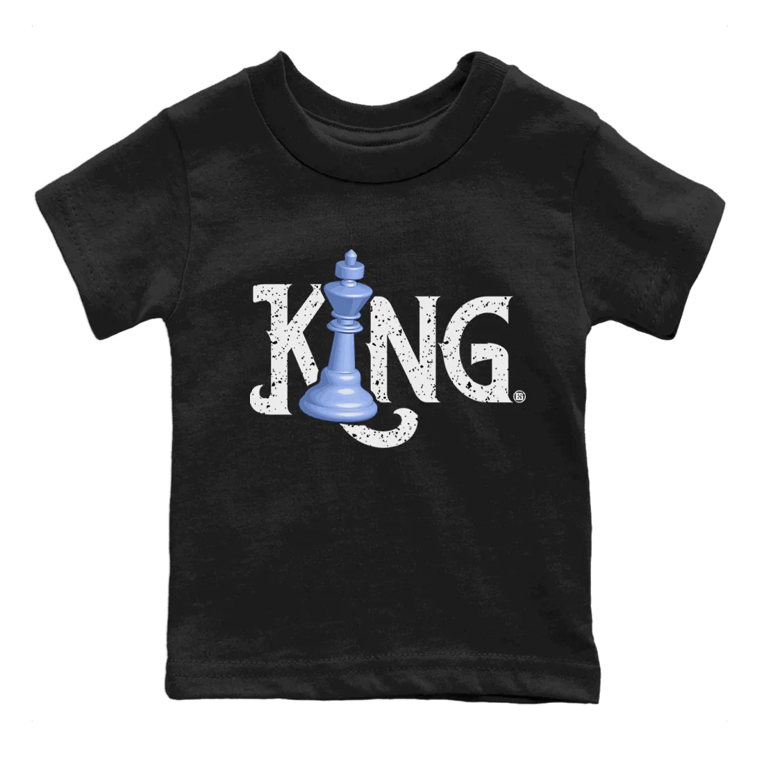 Jordan 5 UNC Sneaker Matching T-Shirt Chess King Sneaker Tees Jordan 5 UNC Sneaker Release Tees Kids Shirts