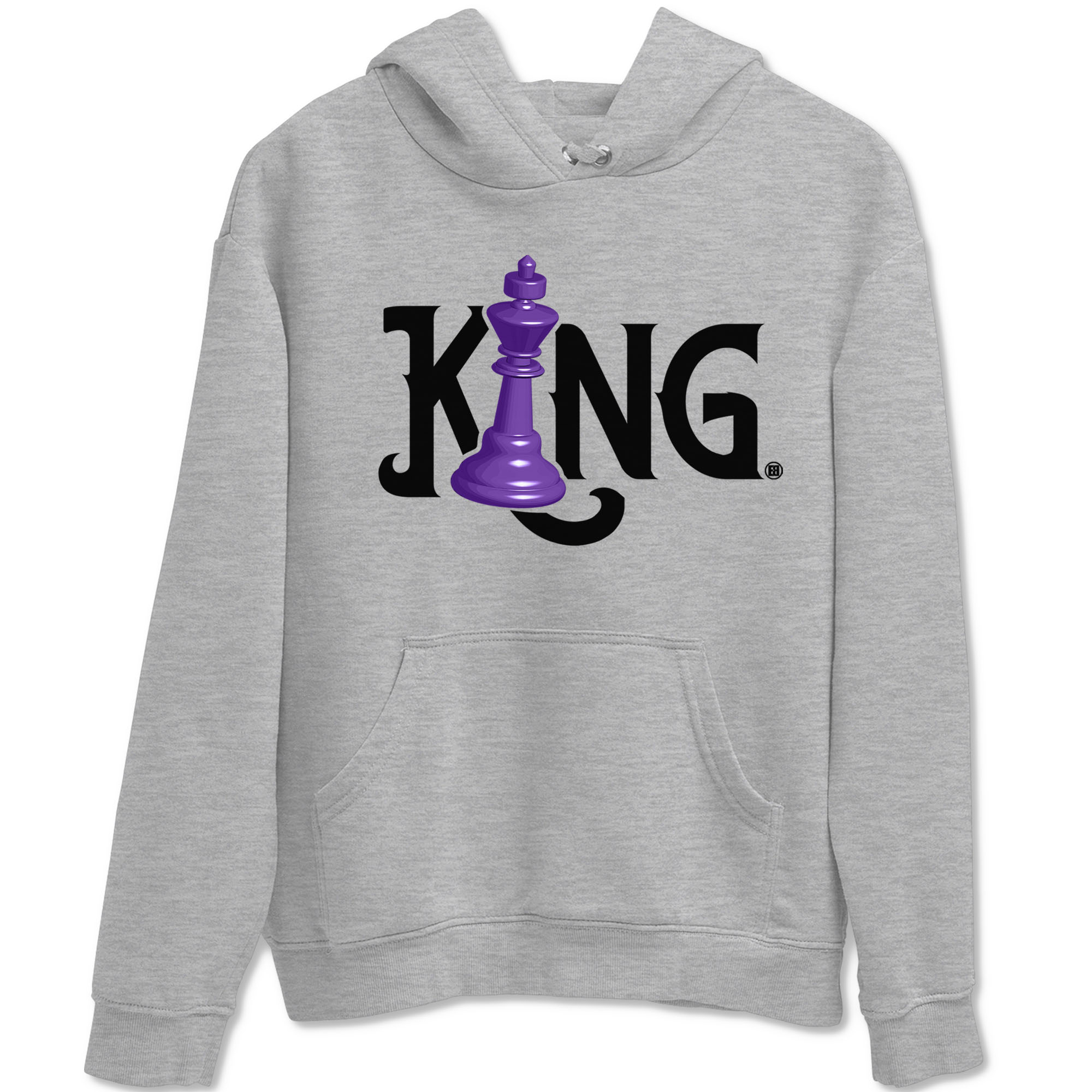 Nike SB Dunk Low Court Purple Shirt To Match Jordans Chess King Streetwear Fashion Dunk Low Court Purple Drip Gear Zone unisex crew neck t-shirt Heather Grey 2 crew neck shirt