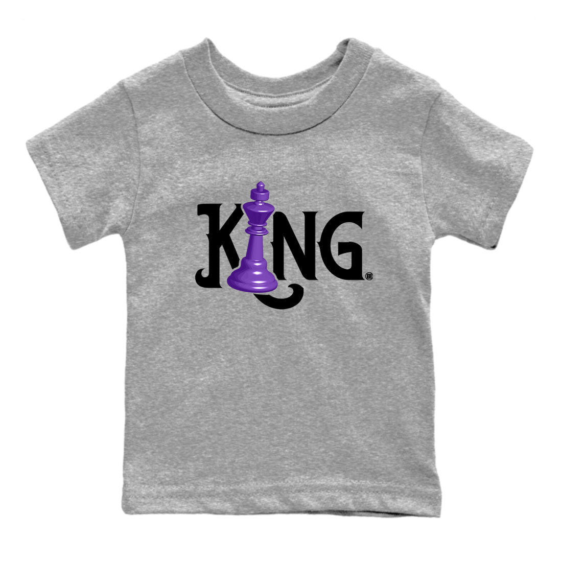 Nike SB Dunk Low Court Purple Shirt To Match Jordans Chess King Streetwear Fashion Dunk Low Court Purple Drip Gear Zone baby toddler Heather Grey 2 cotton Shirt