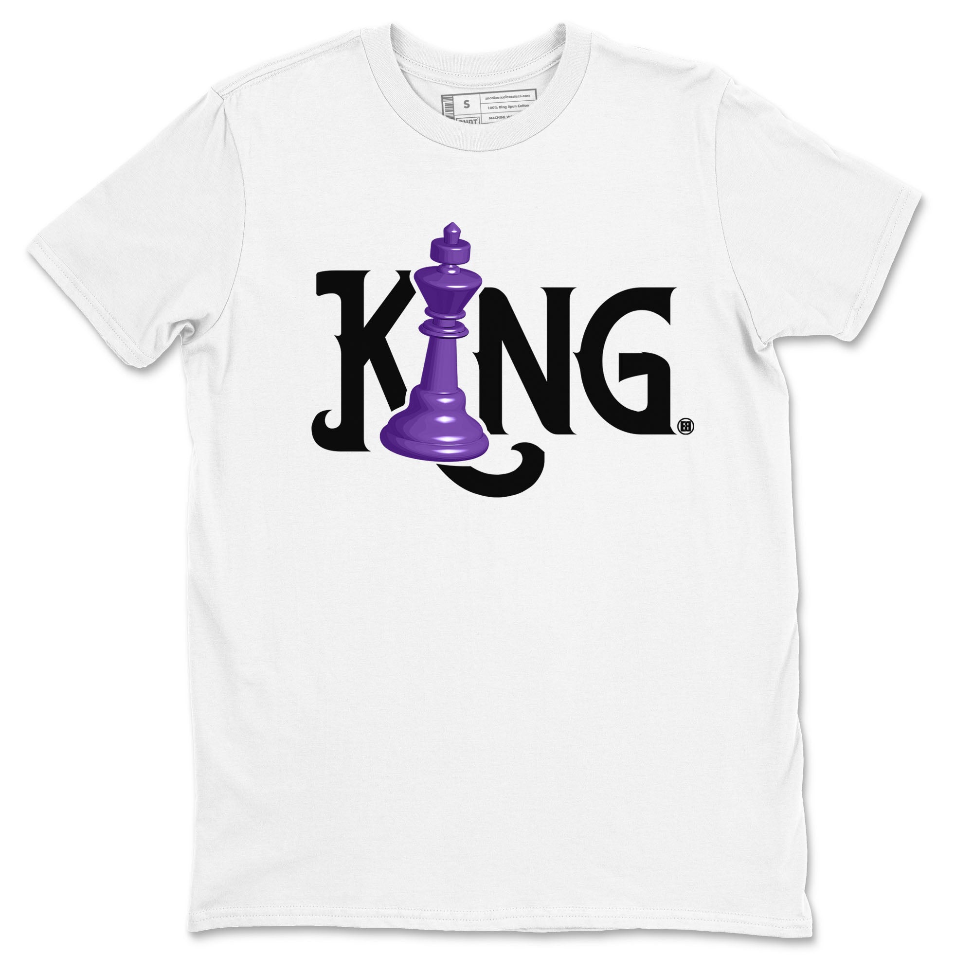 Nike SB Dunk Low Court Purple Shirt To Match Jordans Chess King Streetwear Fashion Dunk Low Court Purple Drip Gear Zone unisex crew neck t-shirt White 2 crew neck shirt