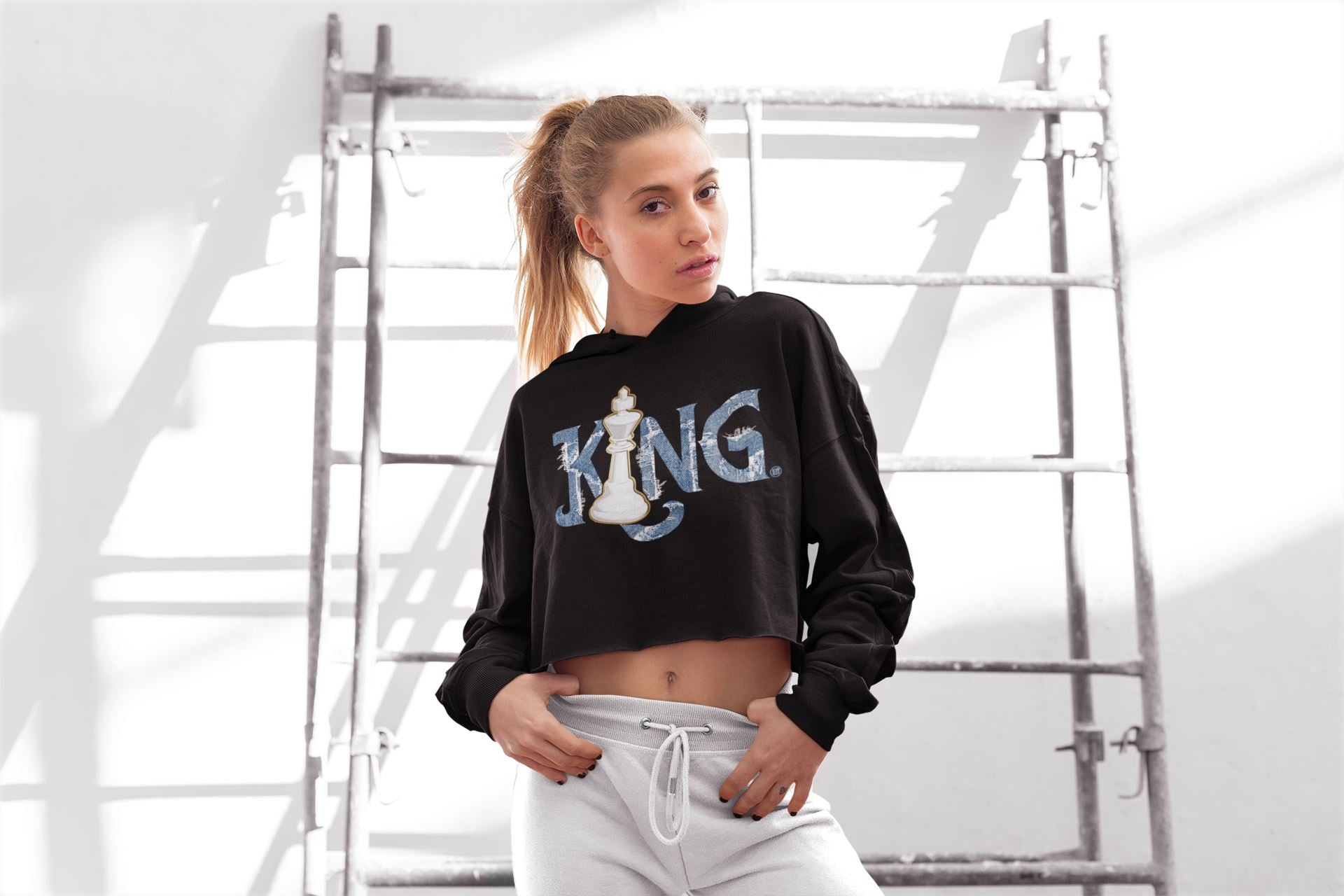 Jordan 1 Denim Sneaker Matching T-Shirt Chess King Sneaker Tees Jordan 1 Denim Sneaker Release Tees Women's Shirts