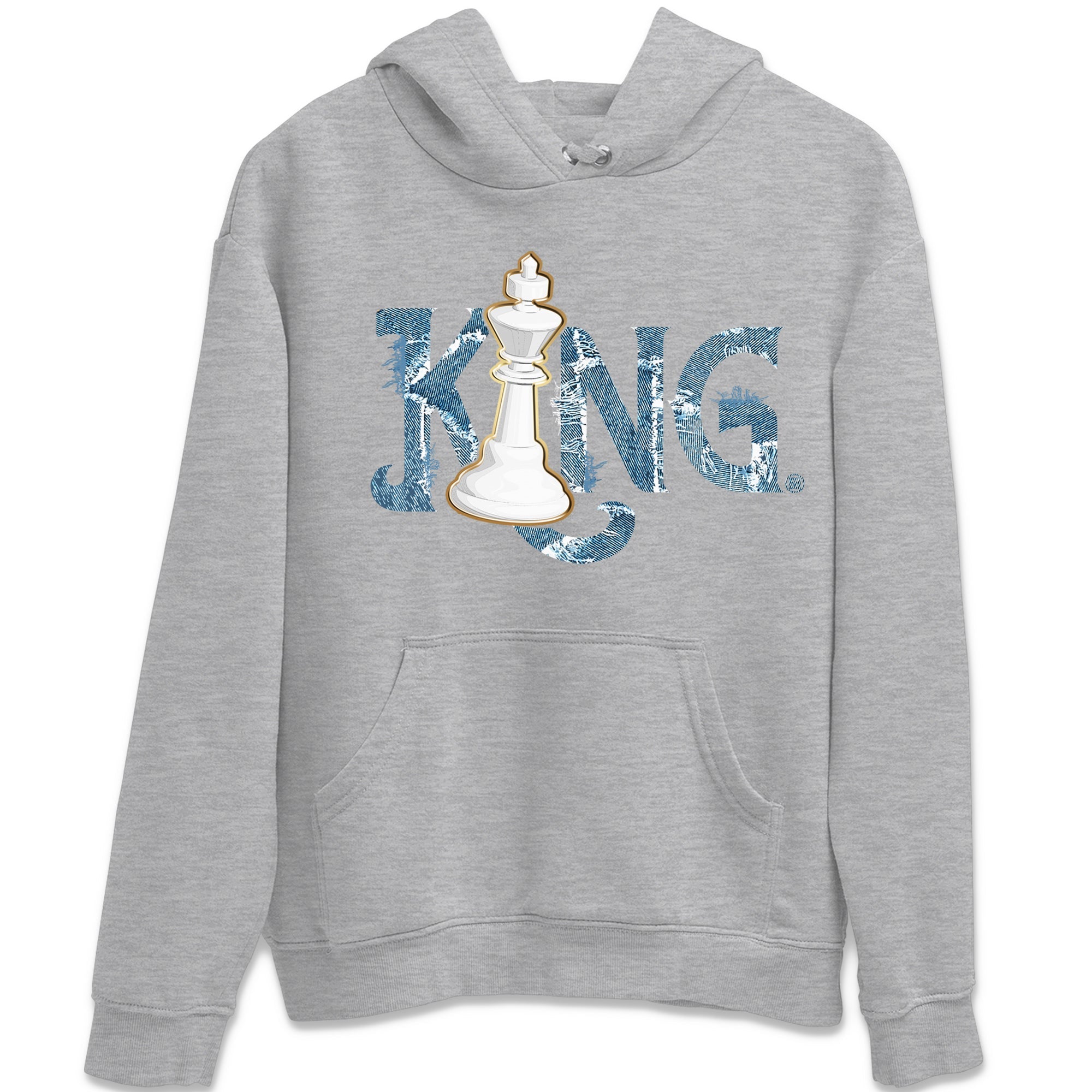 Jordan 1 Denim Sneaker Matching T-Shirt Chess King Sneaker Tees Jordan 1 Denim Sneaker Release Tees Crew Neck Tees