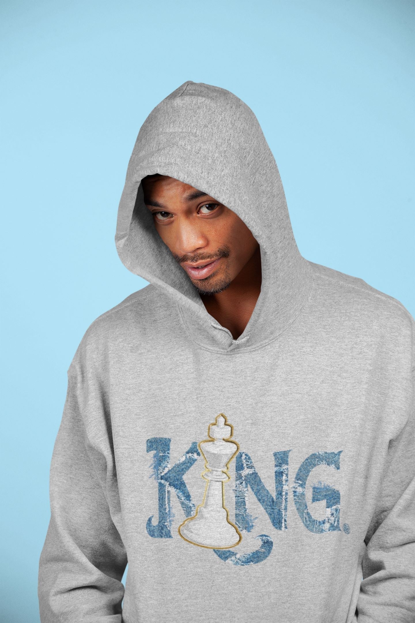 Jordan 1 Denim Sneaker Matching T-Shirt Chess King Sneaker Tees Jordan 1 Denim Sneaker Release Tees Crew Neck Tees