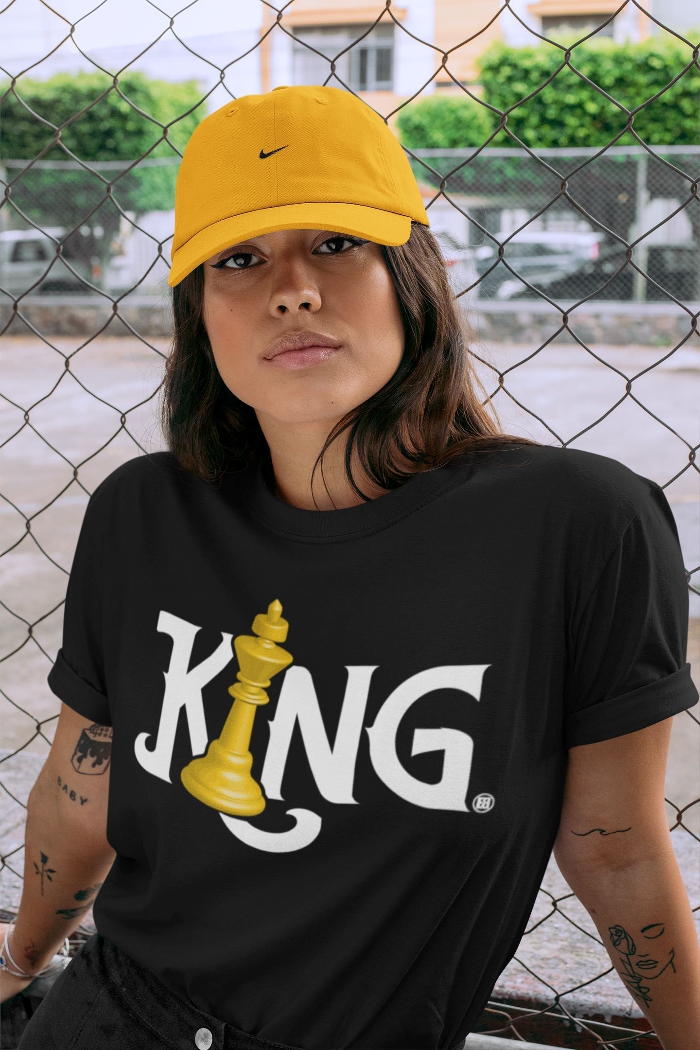 Jordan 1 Taxi Sneaker Matching T-Shirt Chess King Sneaker Tees Jordan 1 Taxi Sneaker Release Tees Crew Neck Tees