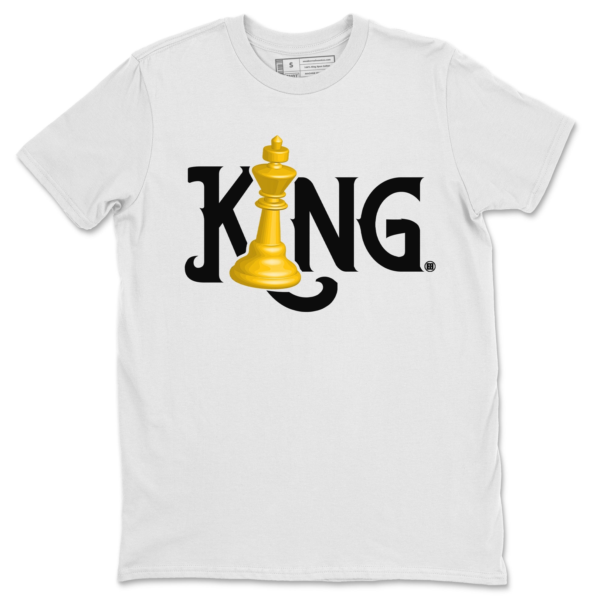 Jordan 1 Taxi Sneaker Matching T-Shirt Chess King Sneaker Tees Jordan 1 Taxi Sneaker Release Tees Crew Neck Tees
