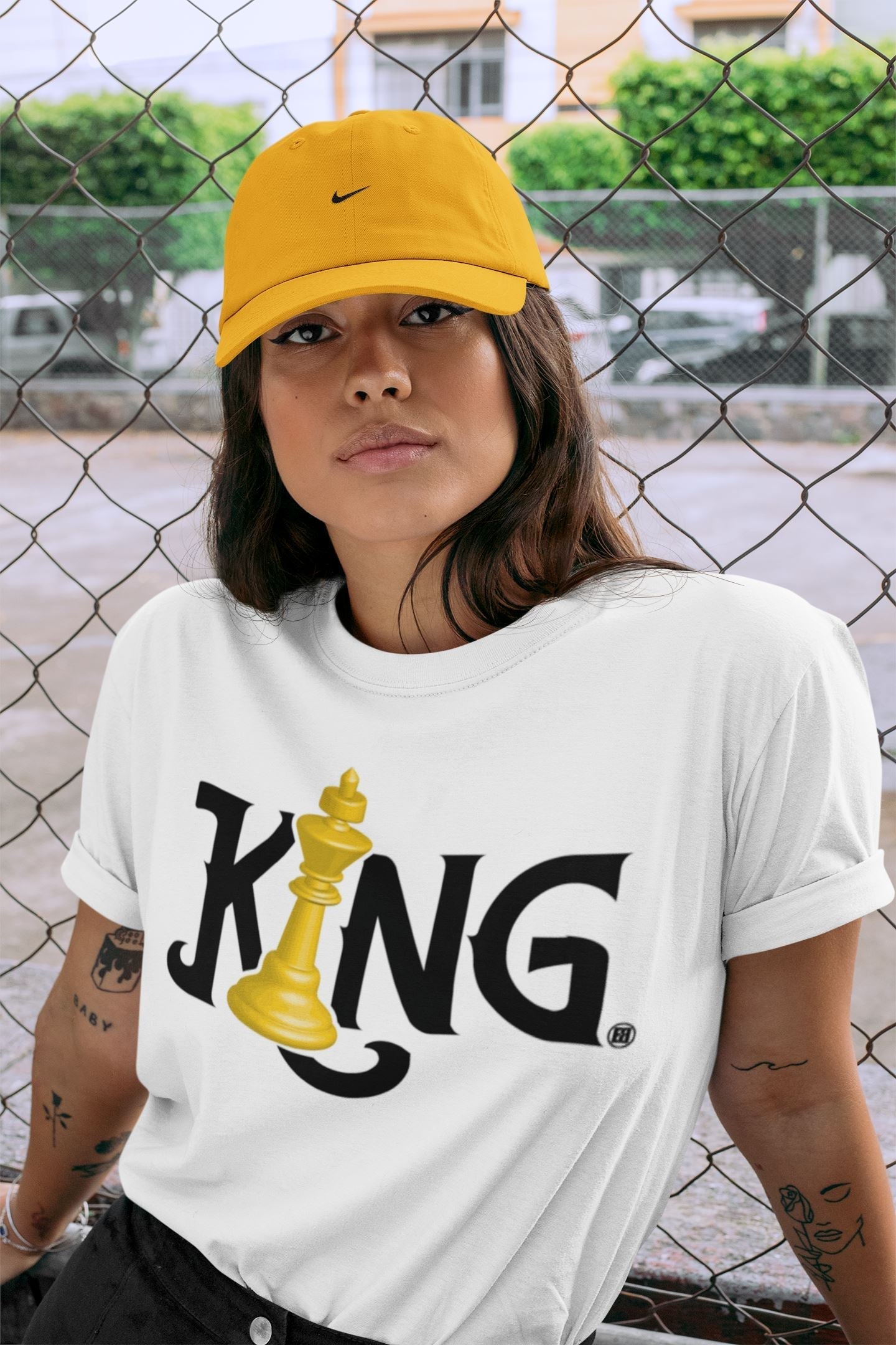 Jordan 1 Taxi Sneaker Matching T-Shirt Chess King Sneaker Tees Jordan 1 Taxi Sneaker Release Tees Crew Neck Tees