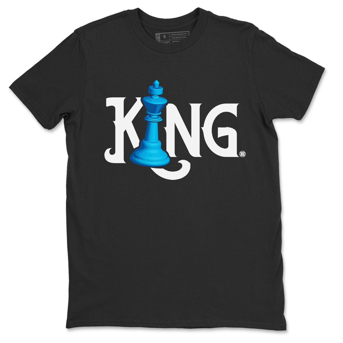 Jordan 13 UNC Sneaker Matching T-Shirt Chess King Sneaker Tees Jordan 13 UNC Sneaker Release Tees Crew Neck Tees