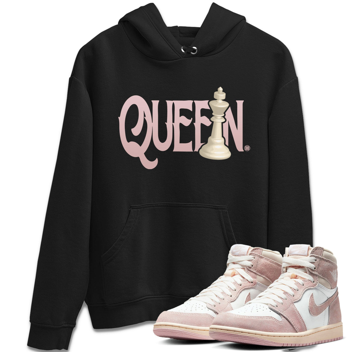 Air Jordan 1 Washed Pink Sneaker Match Tees Chess Queen Streetwear Sneaker Shirt Air Jordan 1 High OG WMNS Washed Pink Sneaker Release Tees Unisex Shirts Black 1