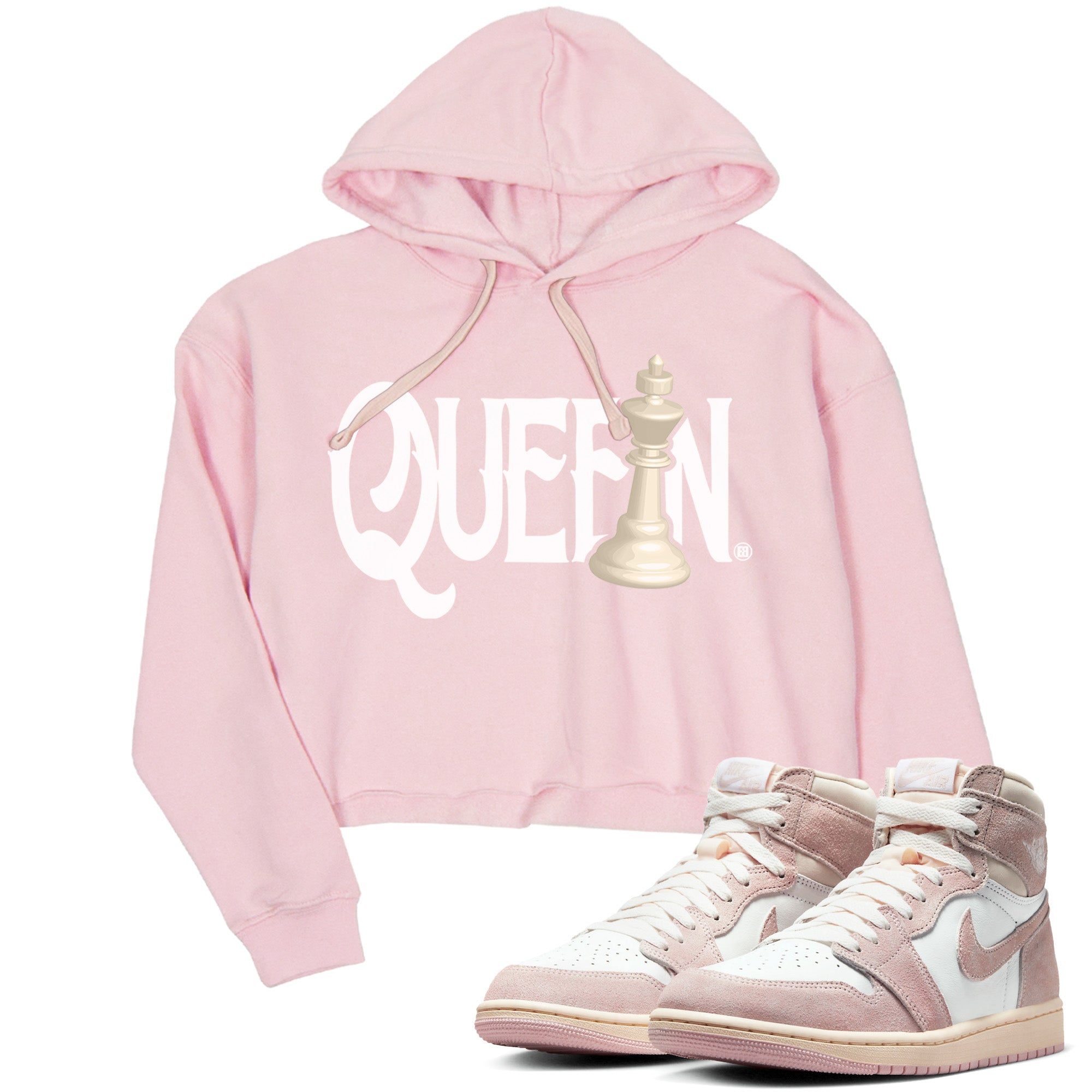 Air Jordan 1 Washed Pink Sneaker Match Tees Chess Queen Streetwear Sneaker Shirt Air Jordan 1 High OG WMNS Washed Pink Sneaker Release Tees Women's Shirts Pink 1