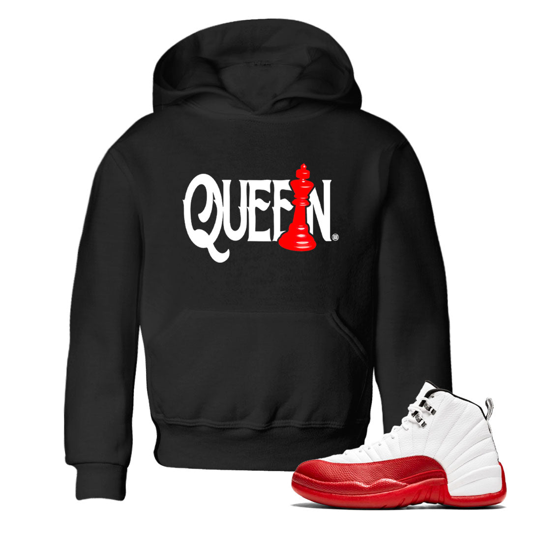 12s Cherry shirt to match jordans Chess Queen sneaker tees AJ12 Retro Cherry Drip Gear Zone baby toddler Black 1 cotton Shirt