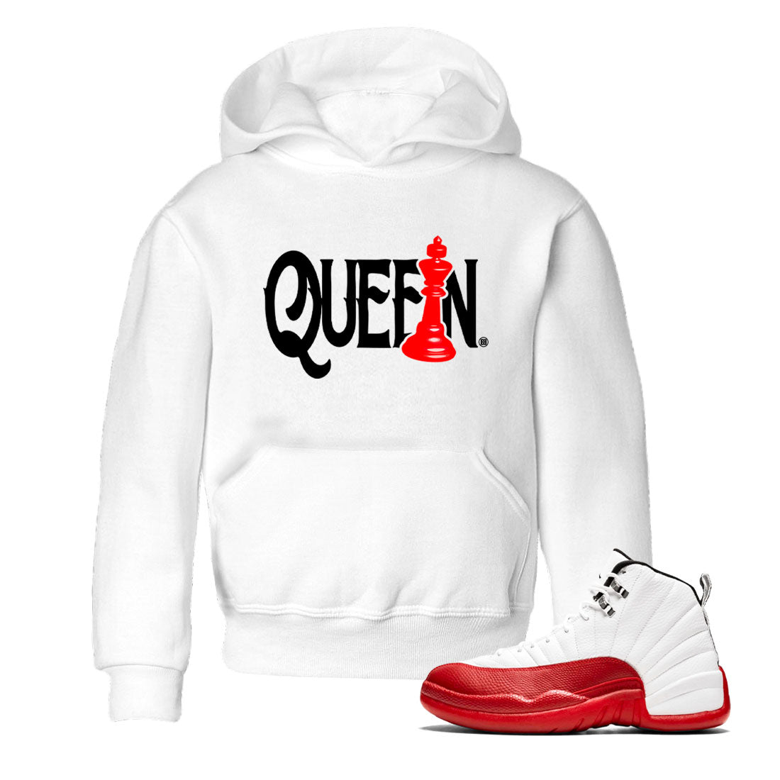 12s Cherry shirt to match jordans Chess Queen sneaker tees AJ12 Retro Cherry Drip Gear Zone baby toddler White 1 cotton Shirt