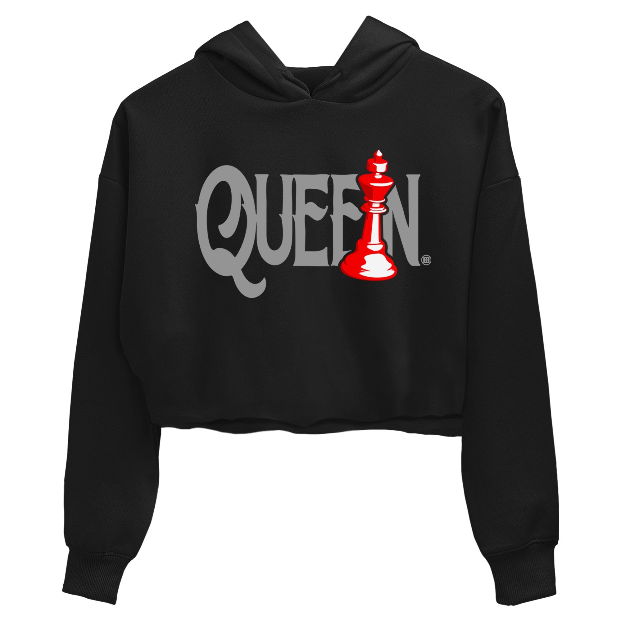Air Jordan 4 Bred Reimagined shirt to match jordans Chess Queen sneaker shirts AJ4 Bred Reimagined Drip Gear Zone Black 2 crop shirt