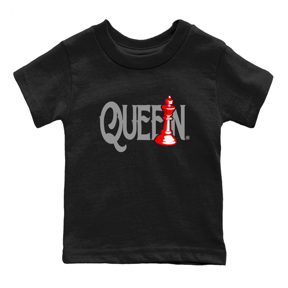 Air Jordan 4 Bred Reimagined shirt to match jordans Chess Queen sneaker shirts AJ4 Bred Reimagined Drip Gear Zone baby toddler Black 2 cotton Shirt