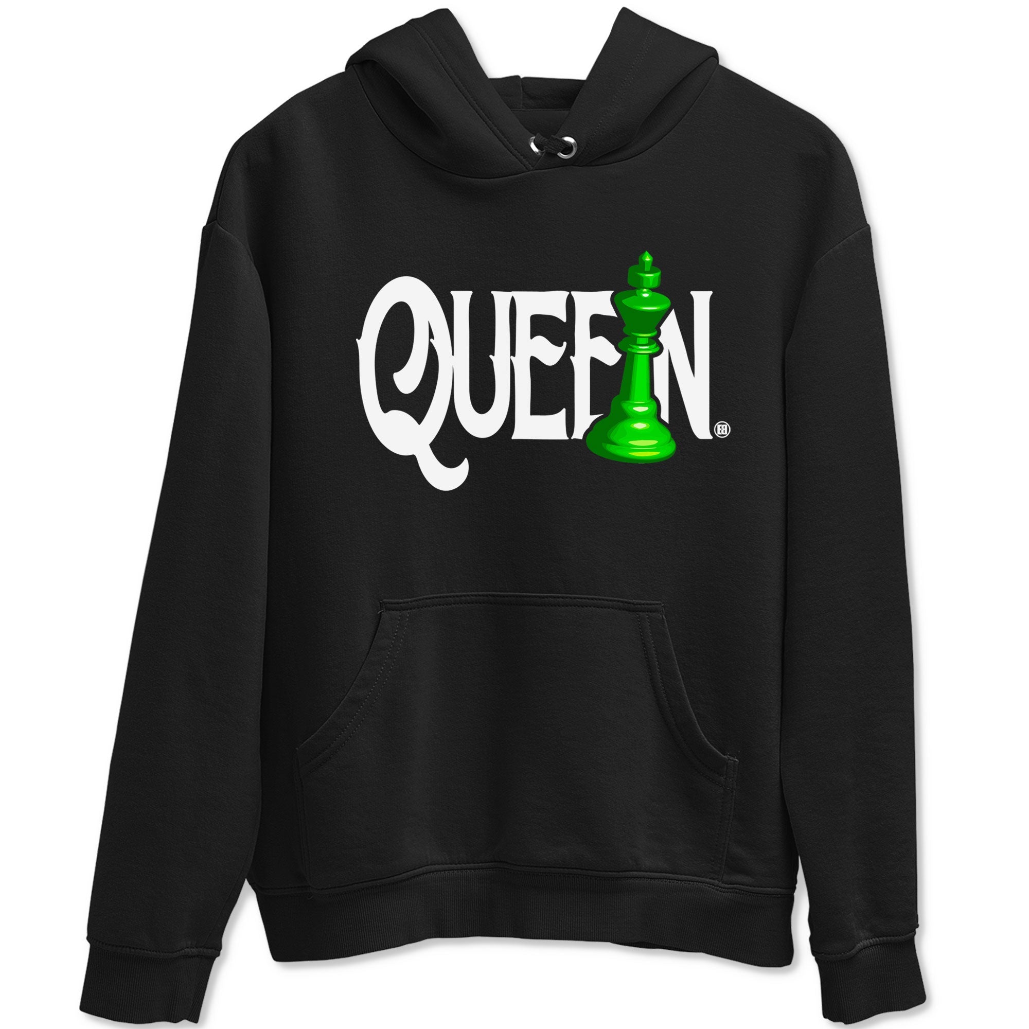 Air Jordan 5 Lucky Green shirt to match jordans Chess Queen sneaker match tee AJ5 Lucky Green Drip Gear Zone unisex cotton Black 2 crew neck shirt