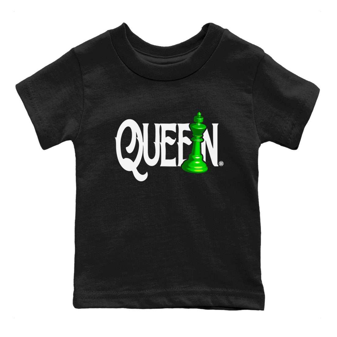 Air Jordan 5 Lucky Green shirt to match jordans Chess Queen sneaker match tee AJ5 Lucky Green Drip Gear Zone baby toddler Black 2 cotton Shirt
