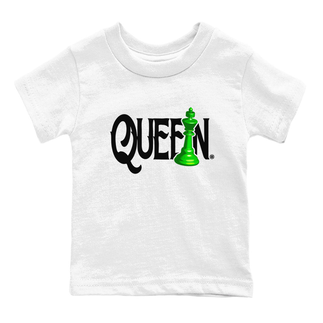 Air Jordan 5 Lucky Green shirt to match jordans Chess Queen sneaker match tee AJ5 Lucky Green Drip Gear Zone baby toddler White 2 cotton Shirt