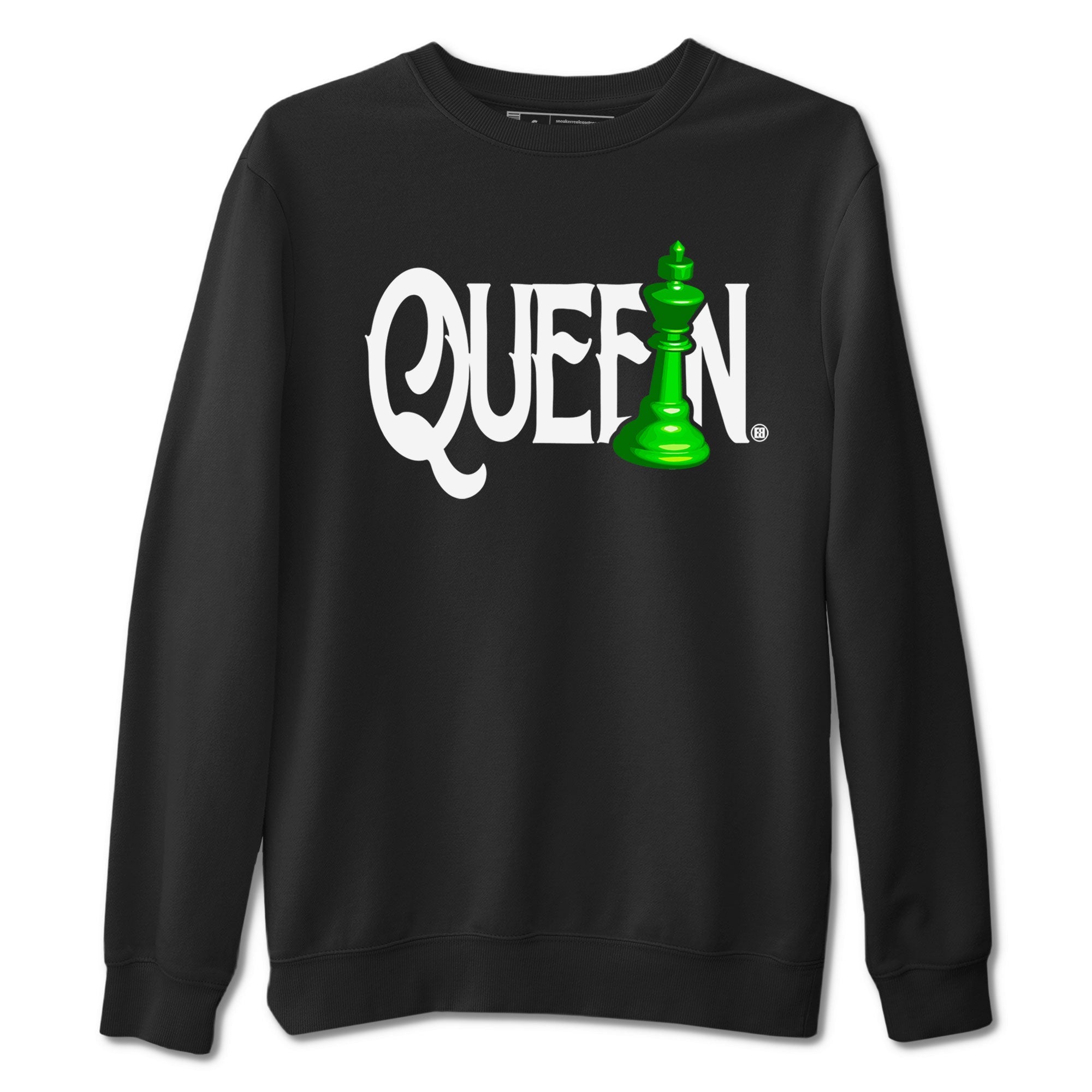 Air Jordan 5 Lucky Green shirt to match jordans Chess Queen sneaker match tee AJ5 Lucky Green Drip Gear Zone unisex cotton Black 2 crew neck shirt