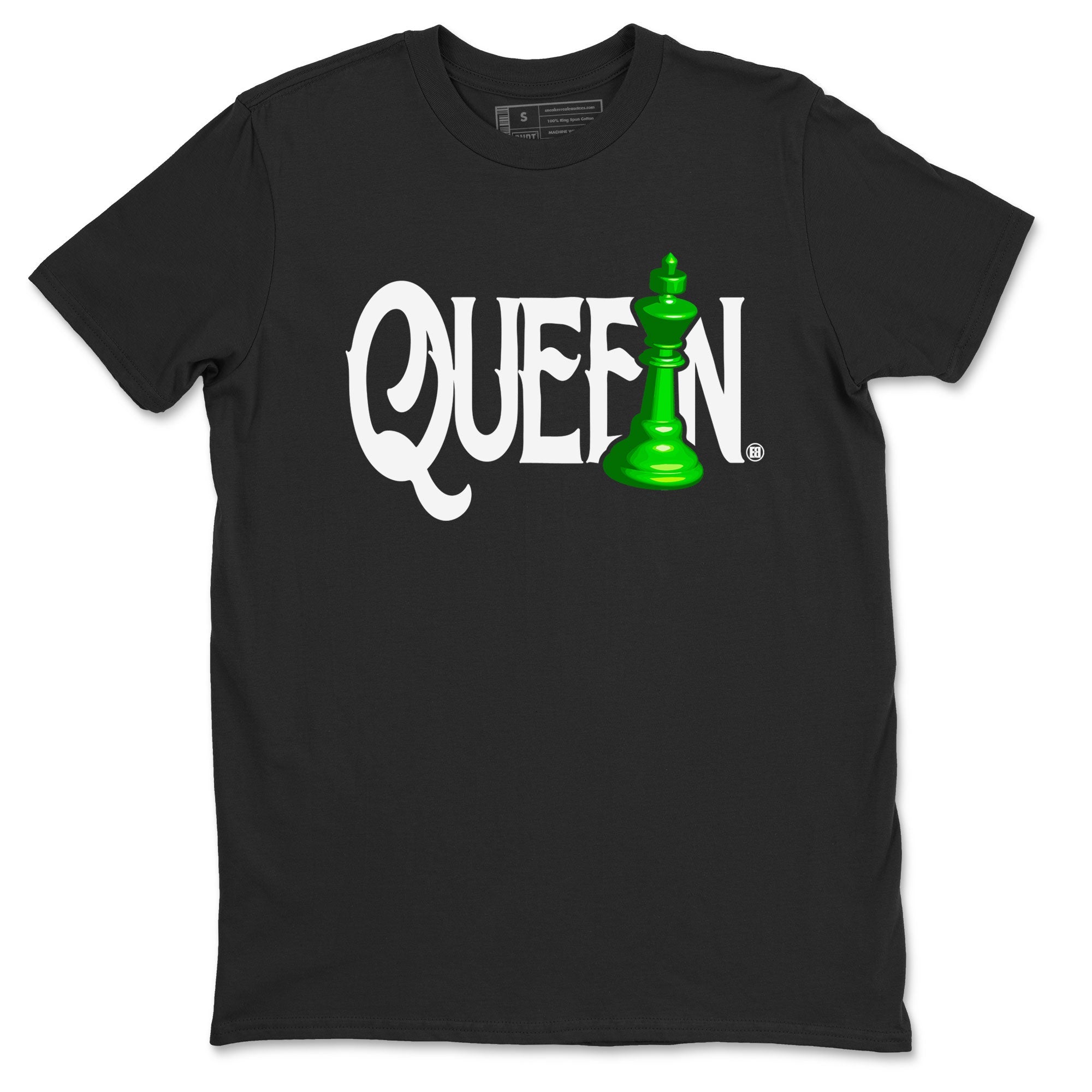 Air Jordan 5 Lucky Green shirt to match jordans Chess Queen sneaker match tee AJ5 Lucky Green Drip Gear Zone unisex cotton Black 2 crew neck shirt
