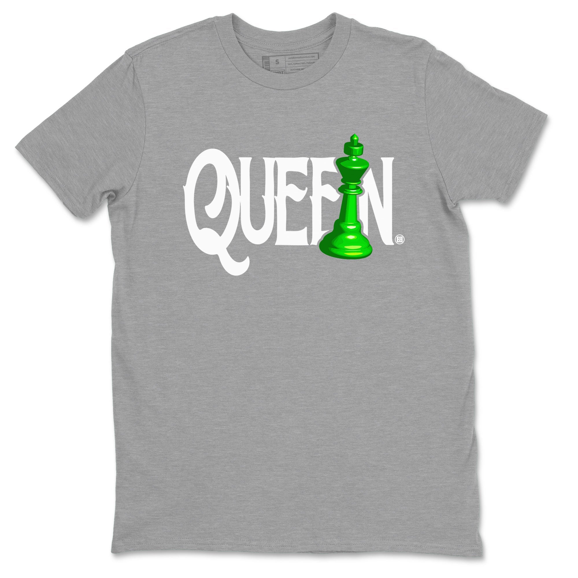 Air Jordan 5 Lucky Green shirt to match jordans Chess Queen sneaker match tee AJ5 Lucky Green Drip Gear Zone unisex cotton Heather Grey 2 crew neck shirt