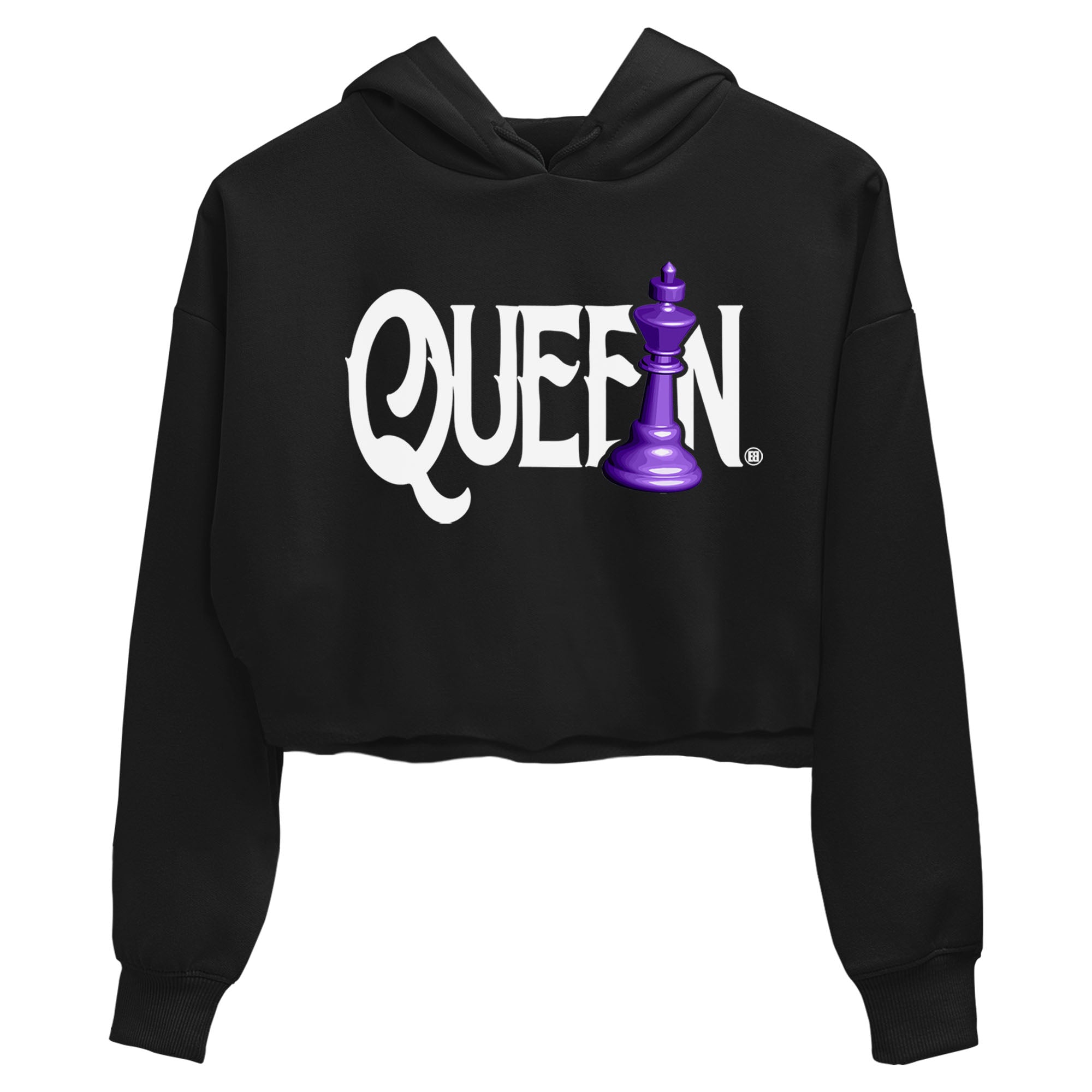 Nike SB Dunk Low Court Purple Shirt To Match Jordans Chess Queen Streetwear Fashion Dunk Low Court Purple Drip Gear Zone Black 2 Women's Crop Tee