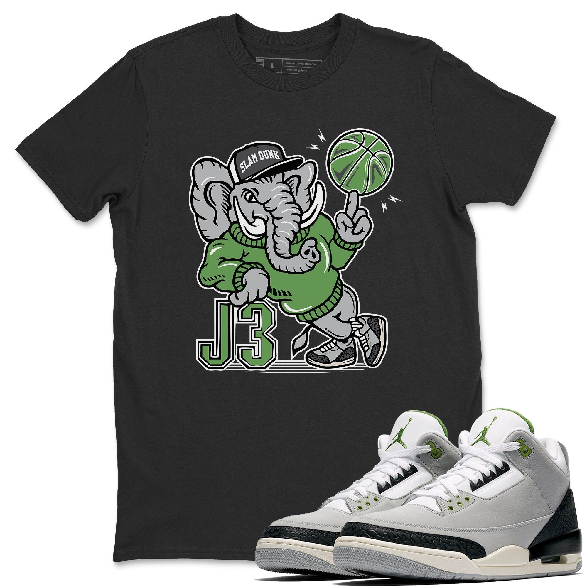 Jordan 3 Chlorophyll Shirt To Match Jordans AJ3 Elephant Sneaker Tees Jordan 3 Chlorophyll Drip Gear Zone Sneaker Matching Clothing Unisex Shirts