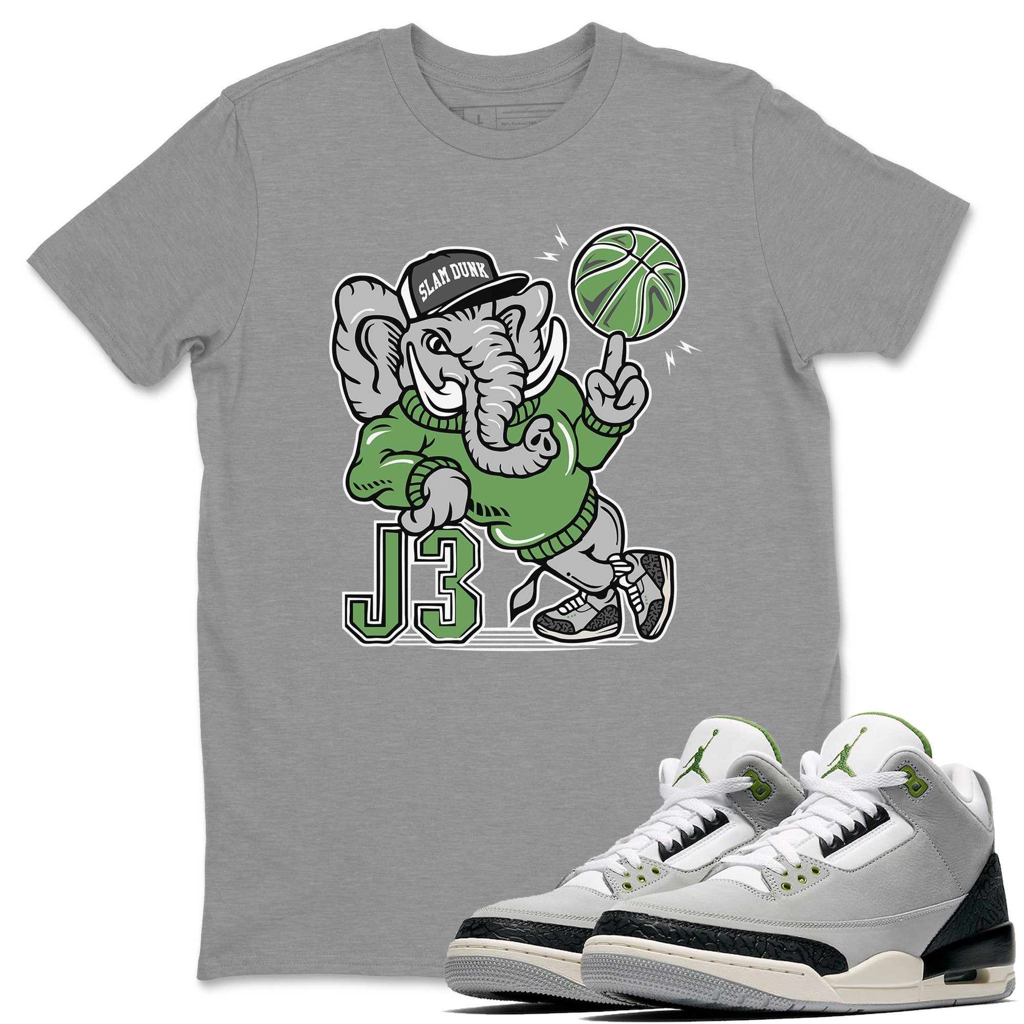 Jordan 3 Chlorophyll Shirt To Match Jordans AJ3 Elephant Sneaker Tees Jordan 3 Chlorophyll Drip Gear Zone Sneaker Matching Clothing Unisex Shirts