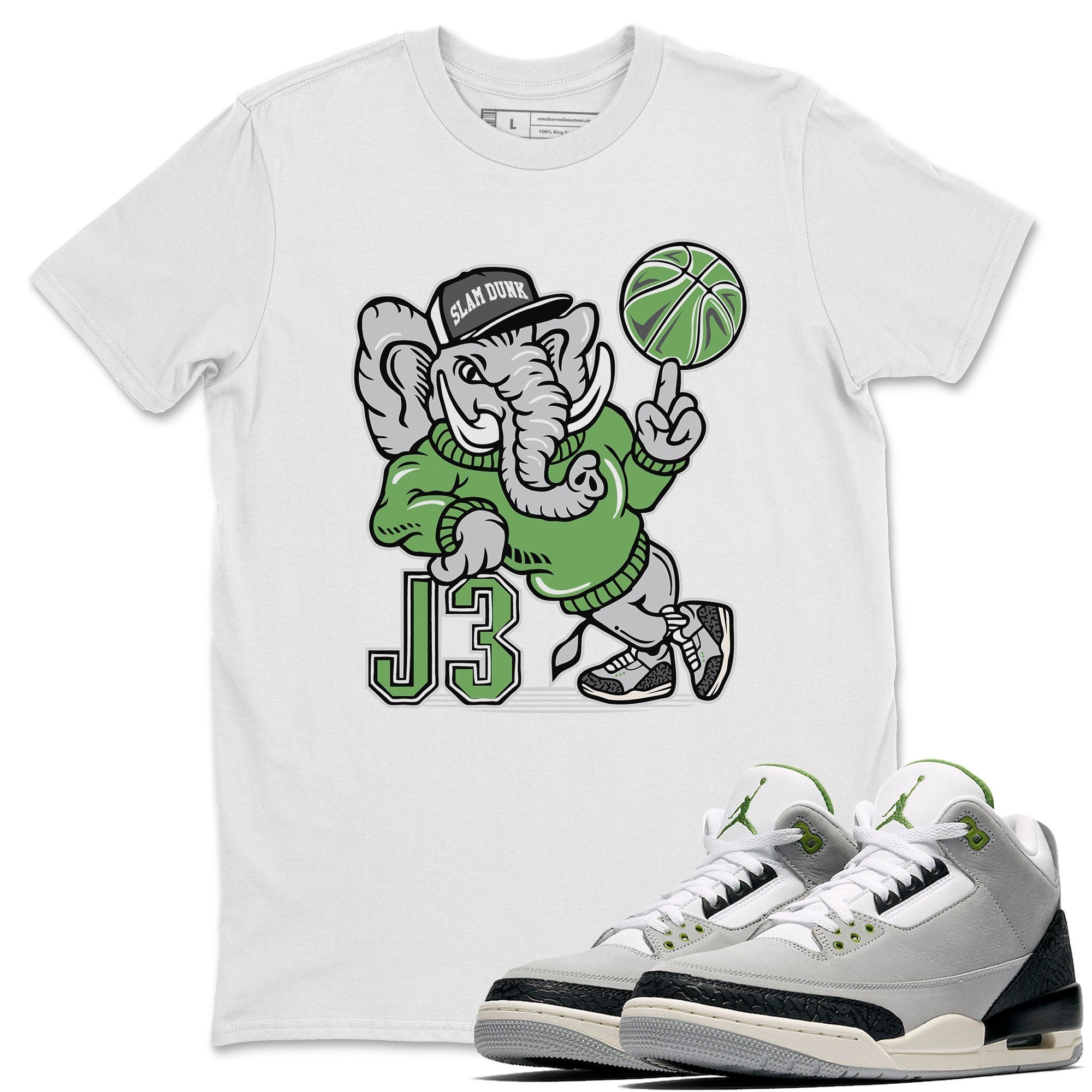 Jordan 3 Chlorophyll Shirt To Match Jordans AJ3 Elephant Sneaker Tees Jordan 3 Chlorophyll Drip Gear Zone Sneaker Matching Clothing Unisex Shirts