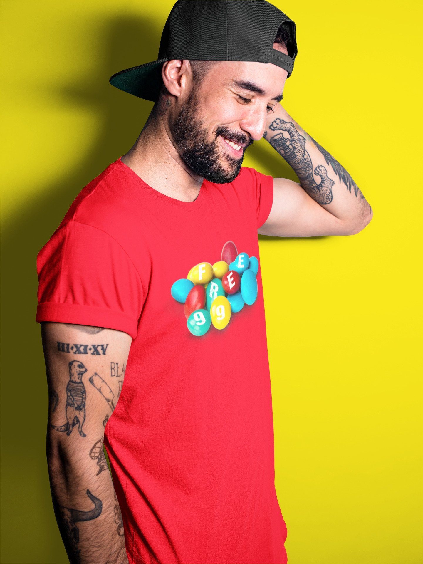 Dunk Free 99 White Sneaker Match Tees Chocolate Candies Sneaker Tees Dunk Free 99 White Jordan to match sneaker T-Shirt Crew Neck Shirts