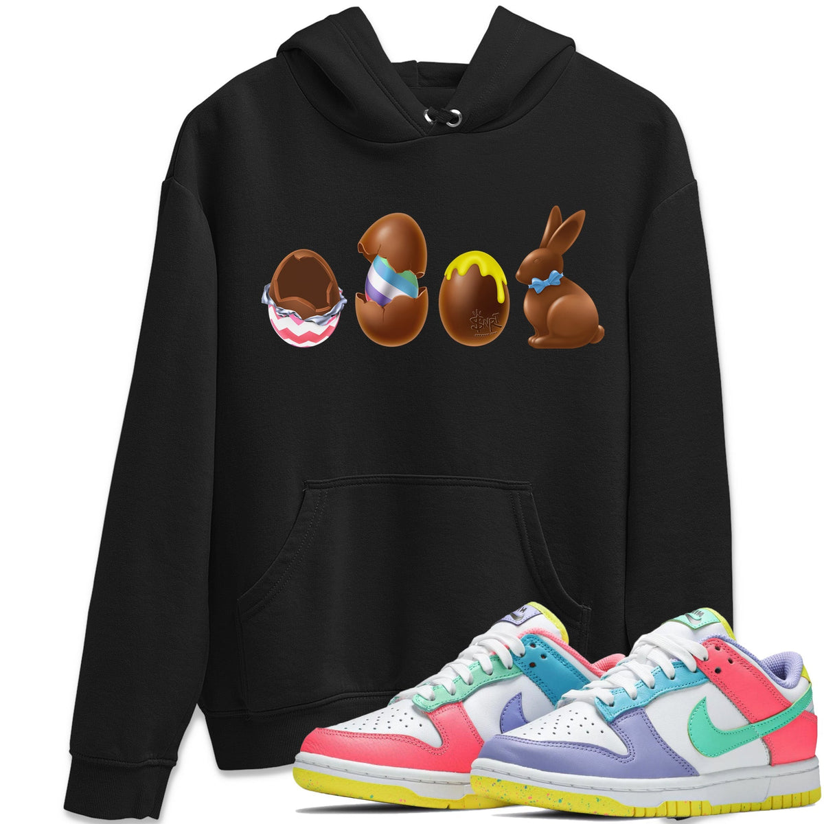 Dunk Easter Candy Sneaker Tees Drip Gear Zone Chocolate Easter Set Sneaker Tees Holiday Easter T-Shirt Shirt Unisex Shirts Black 1