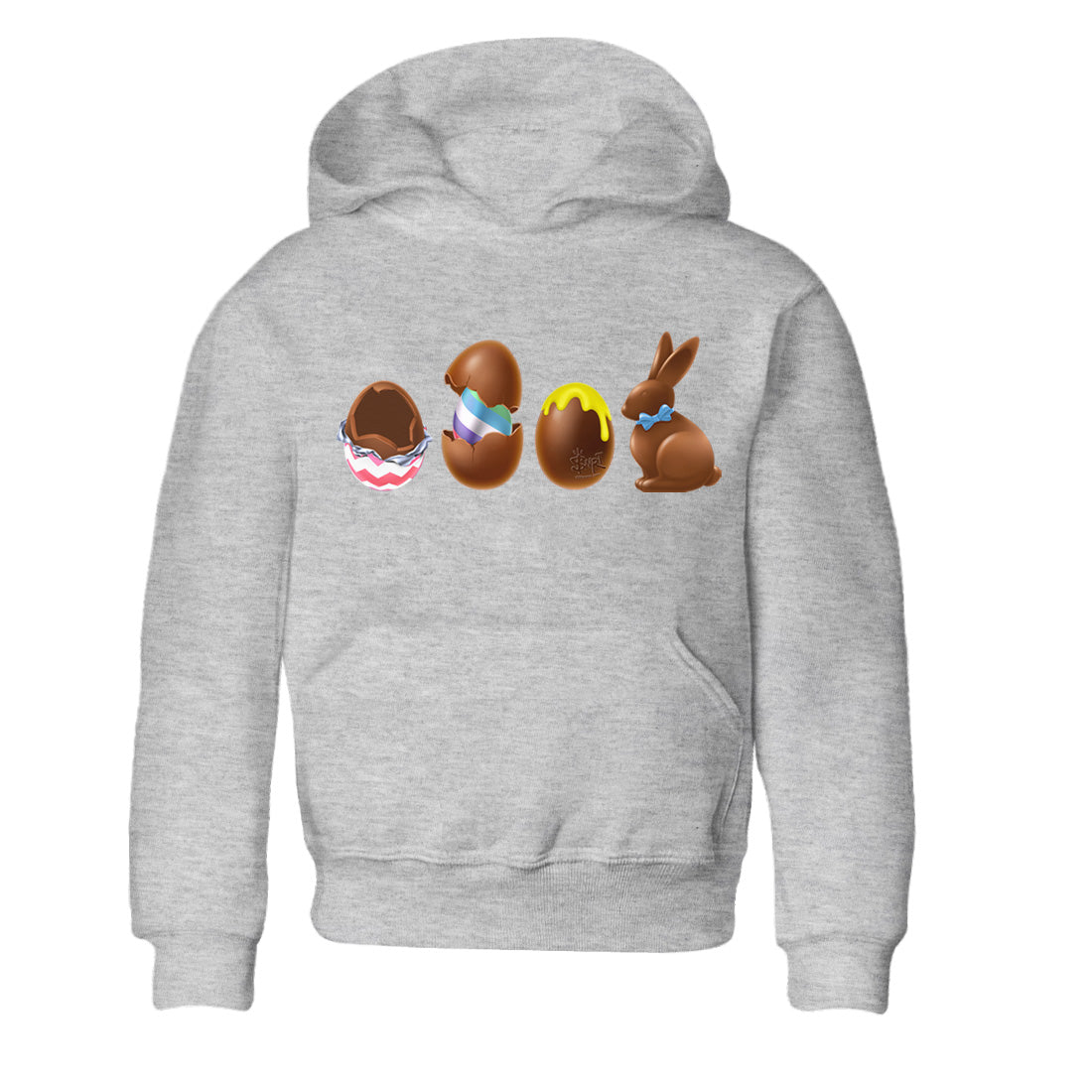 Dunk Easter Candy Sneaker Tees Drip Gear Zone Chocolate Easter Set Sneaker Tees Holiday Easter T-Shirt Shirt Kids Shirts Heather Grey 2