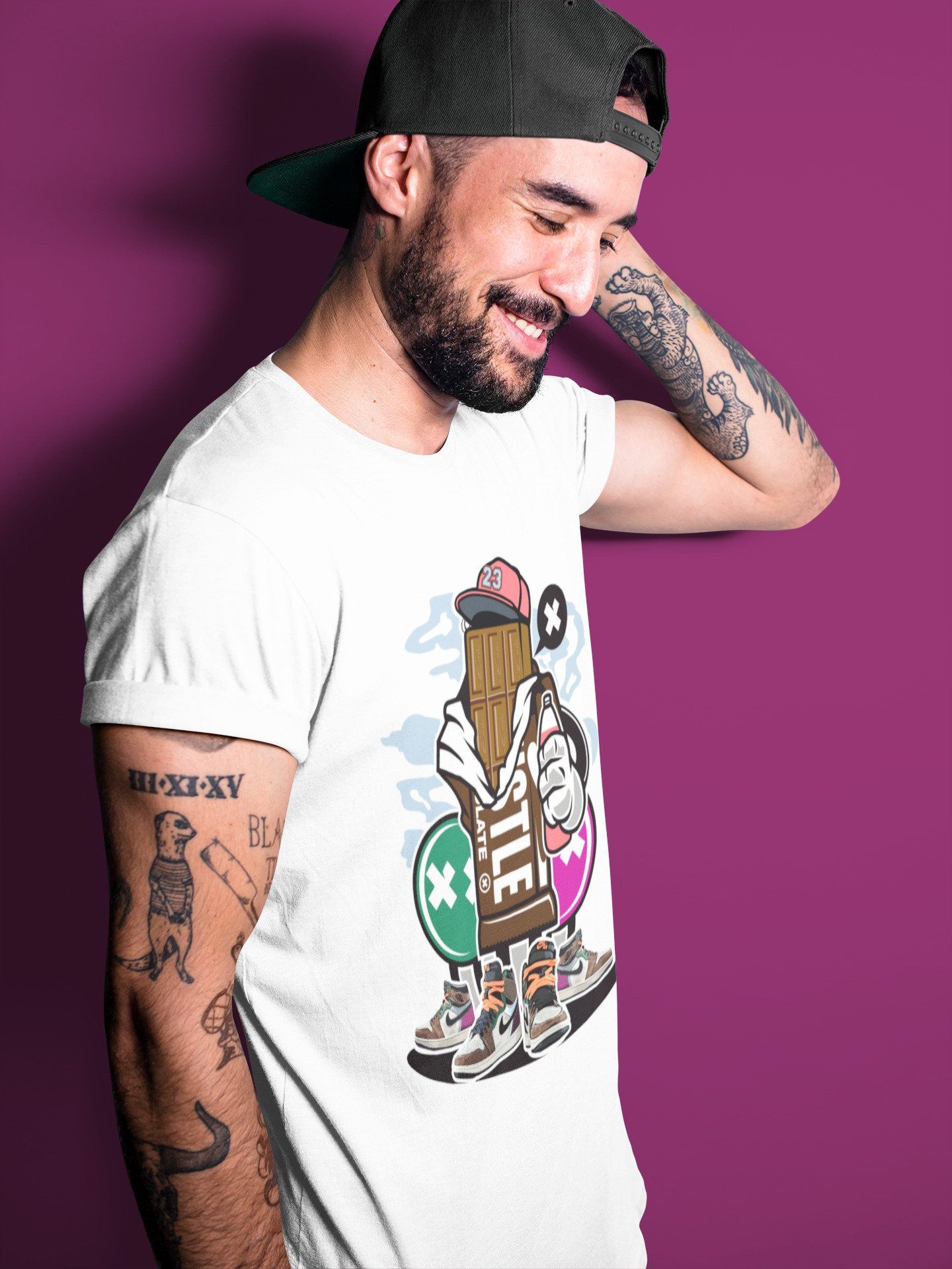 Jordan 1 Hand Crafted Sneaker Matching T-Shirt Chocolate Squad Sneaker Tees Jordan 1 Hand Crafted Sneaker Release Tees Crew Neck Tees