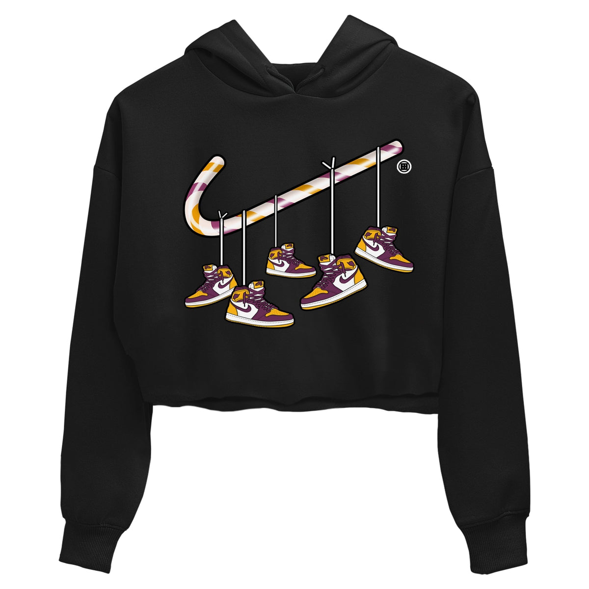 Jordan 1 Brotherhood Sneaker Matching T-Shirt Christmas Candy Cane Sneaker Tees Jordan 1 Brotherhood Sneaker Release Tees Women's Shirts