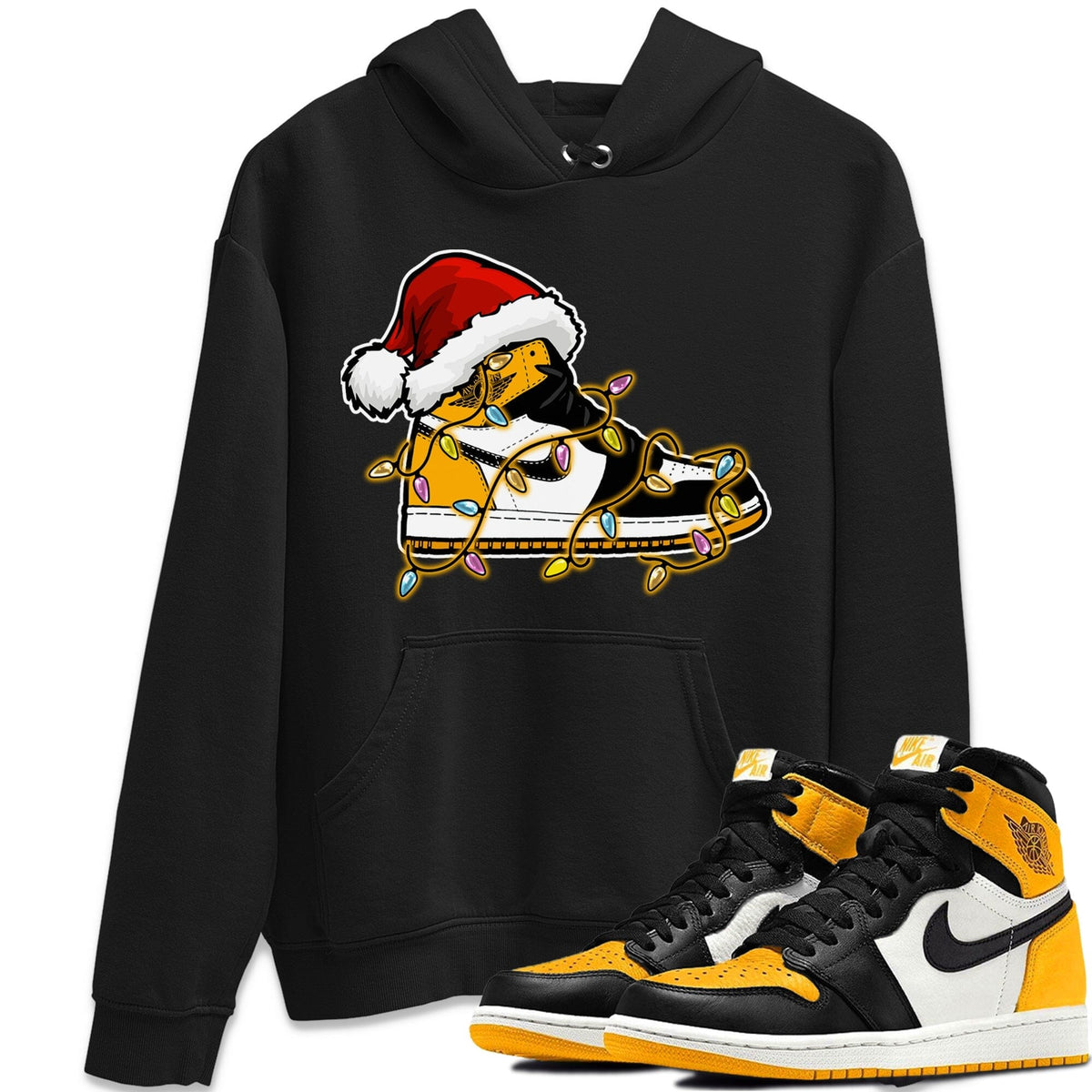 Jordan 1 Taxi Sneaker Matching T-Shirt Christmas Light Sneaker Sneaker Tees Jordan 1 Taxi Sneaker Release Tees Crew Neck Tees