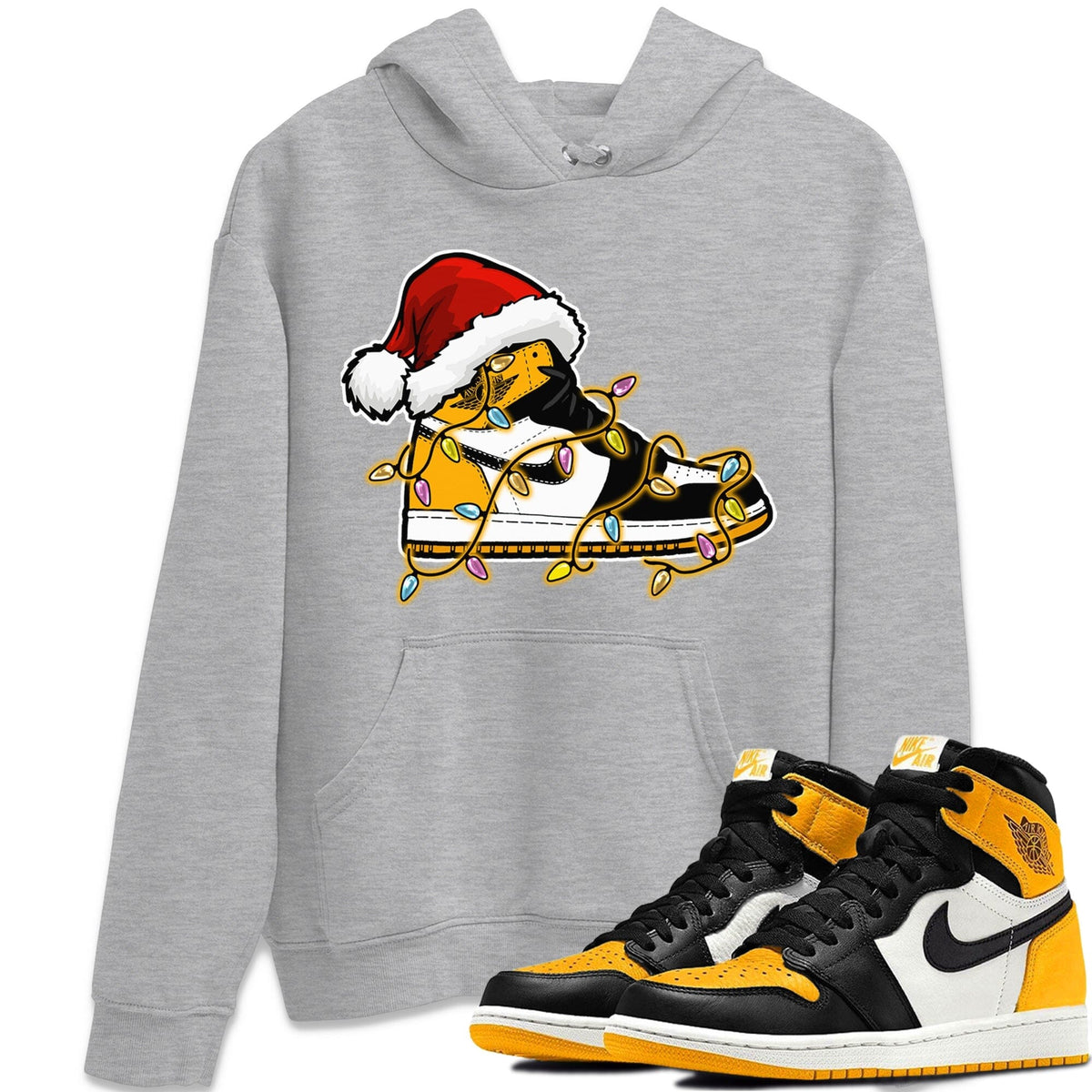 Jordan 1 Taxi Sneaker Matching T-Shirt Christmas Light Sneaker Sneaker Tees Jordan 1 Taxi Sneaker Release Tees Crew Neck Tees