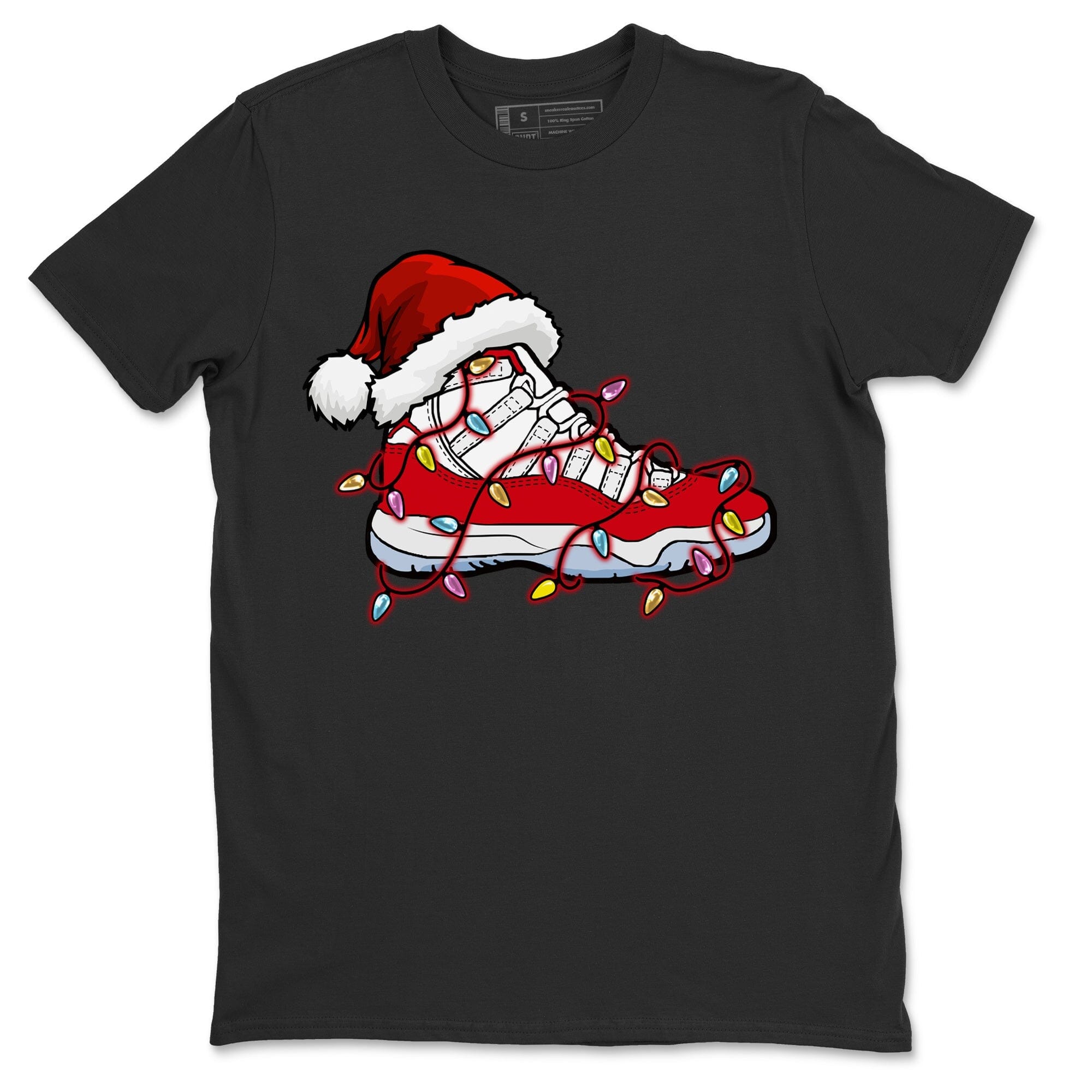 Jordan 11 Cherry Sneaker Matching T-Shirt Christmas Light Sneaker Sneaker Tees Jordan 11 Cherry Sneaker Release Tees Crew Neck Tees