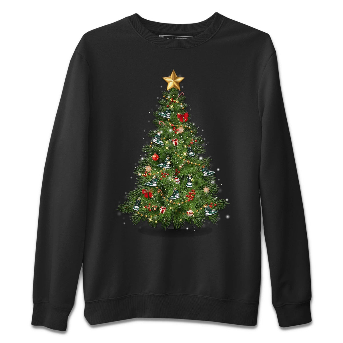 Jordan 1 Gorge Green Sneaker Matching T-Shirt Christmas Tree Sneaker Tees Jordan 1 Gorge Green Sneaker Release Tees Crew Neck Tees