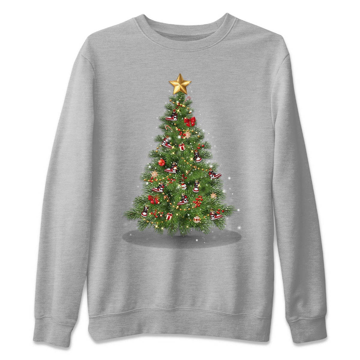 Jordan 1 lost & found Sneaker Matching T-Shirt Christmas Tree Sneaker Tees Jordan 1 lost & found Sneaker Release Tees Crew Neck Tees