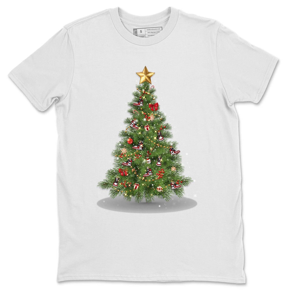 Jordan 1 lost & found Sneaker Matching T-Shirt Christmas Tree Sneaker Tees Jordan 1 lost & found Sneaker Release Tees Crew Neck Tees